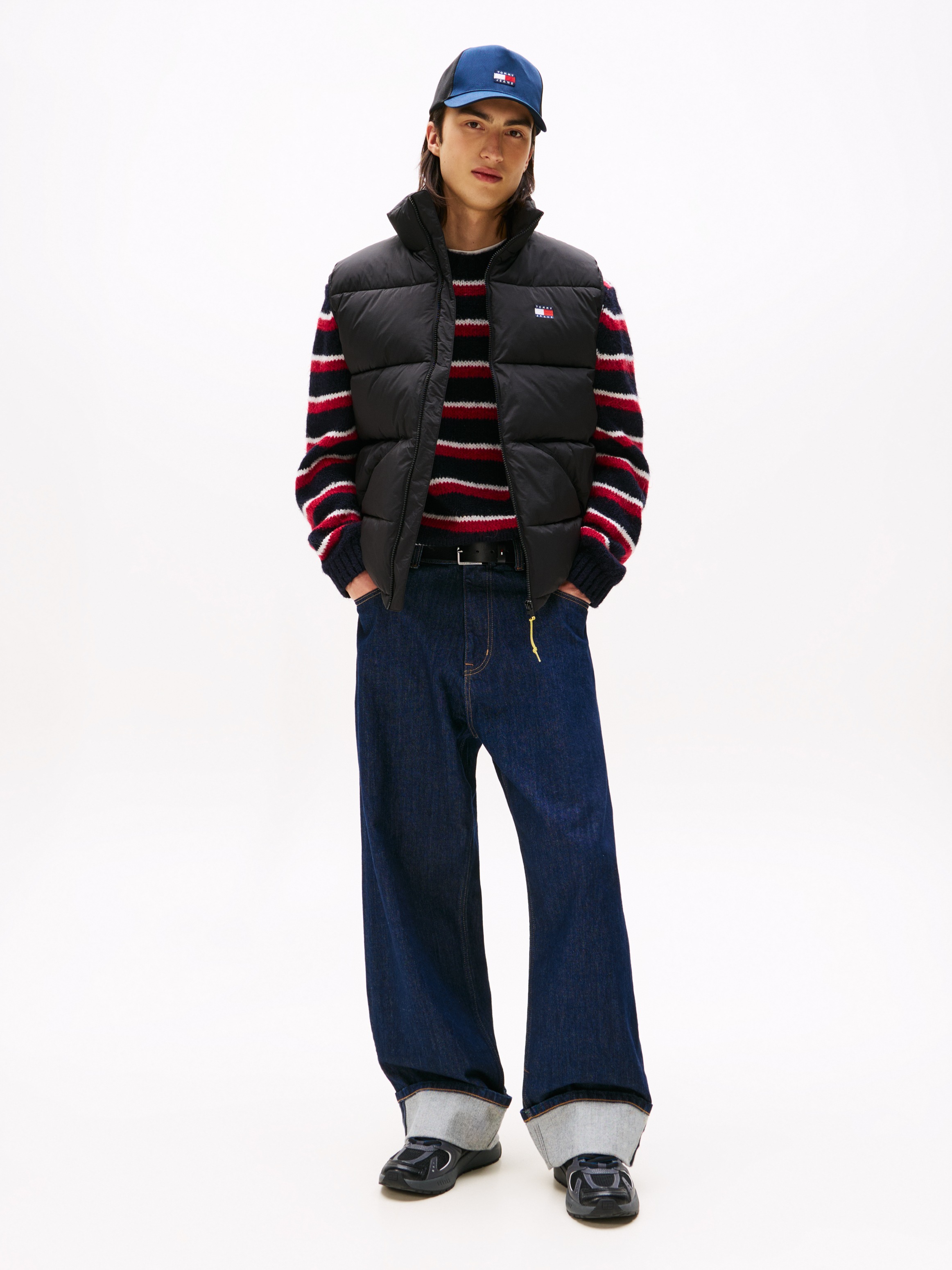 Thumbnail - Tommy Jeans Steppweste "TJM VAIL PUFFER VEST" Steppweste Gefüttert Outdoorjacke mit Stehkragen, relaxed fit