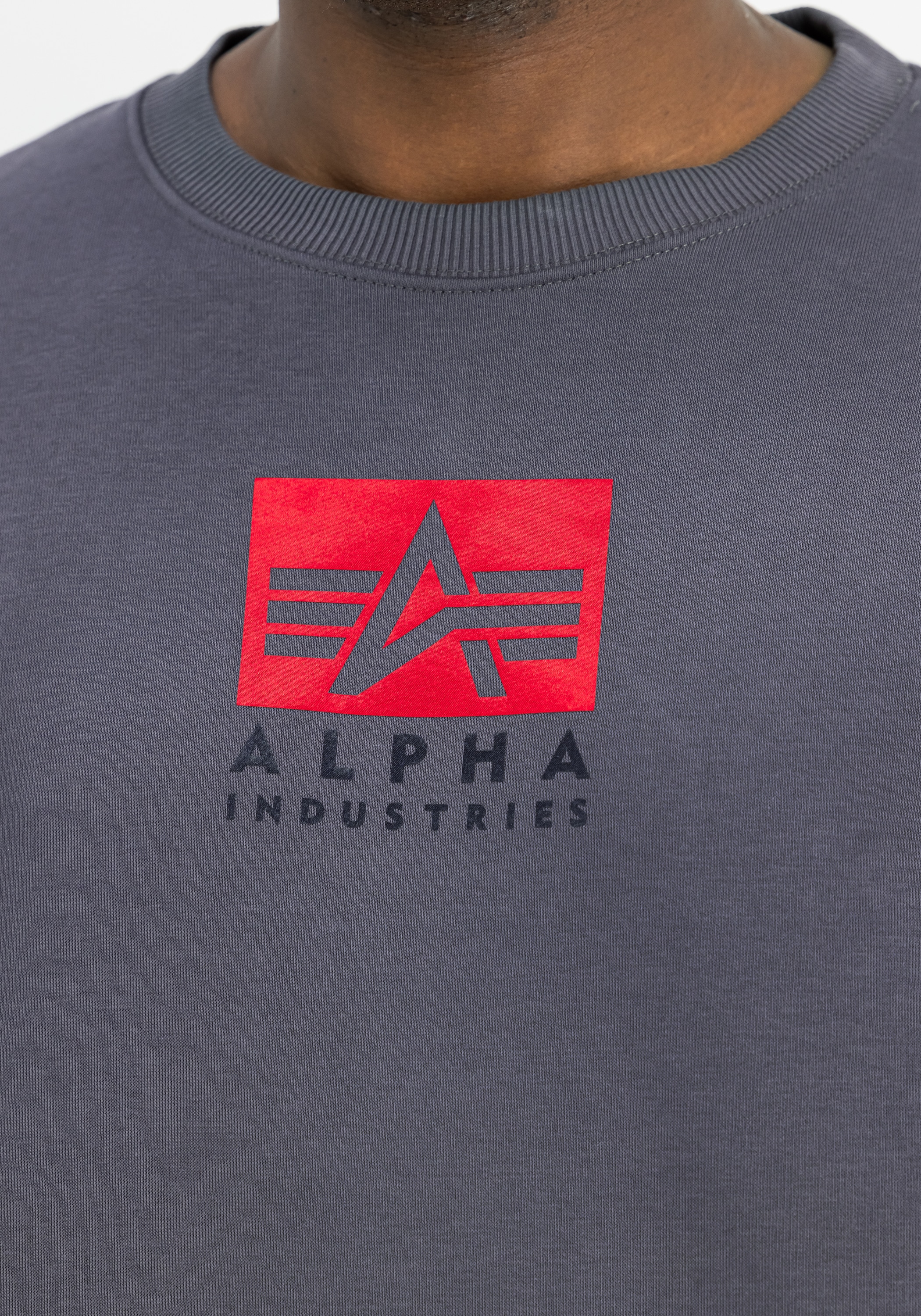 Alpha Industries Sweater »Alpha Industries Men - Sweatshirts Satin Logo Sweatshirt«