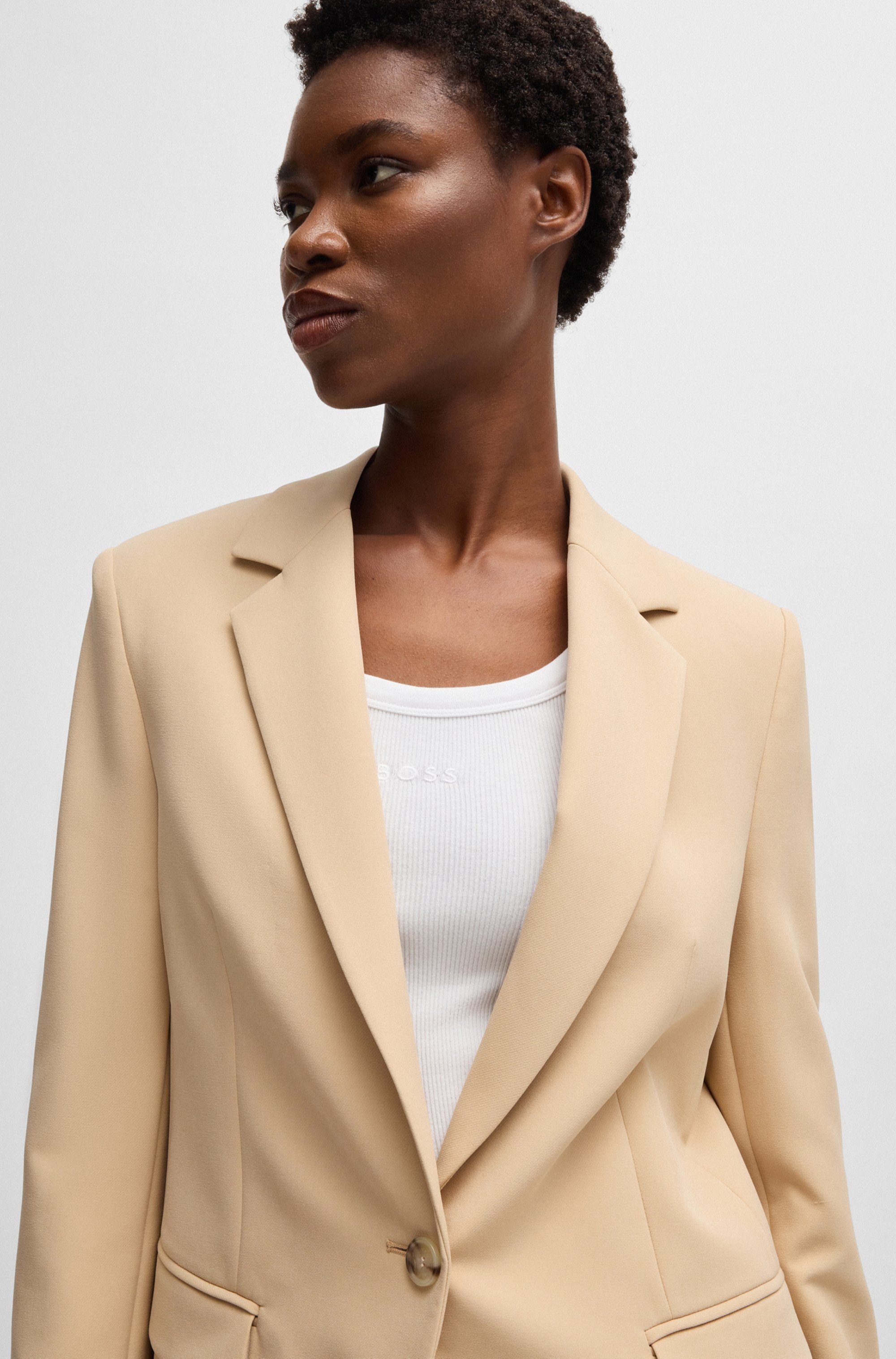 BOSS ORANGE Blusenblazer »Jabla Premium Damenmode«, mit Markenlabel