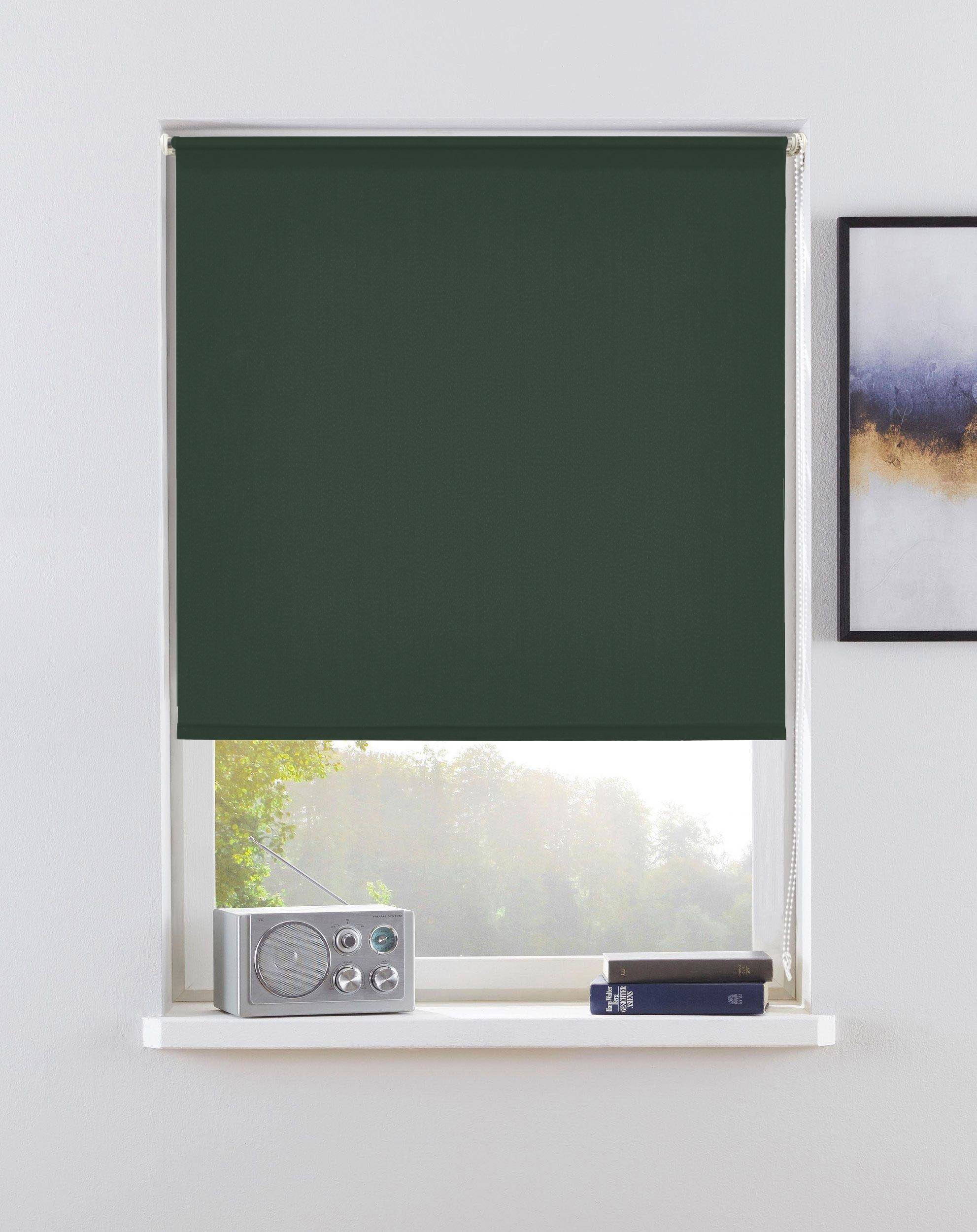 my home Seitenzugrollo "Themse-Uni" Lichtschutz Sichtschutz ohne Bohren fre günstig online kaufen