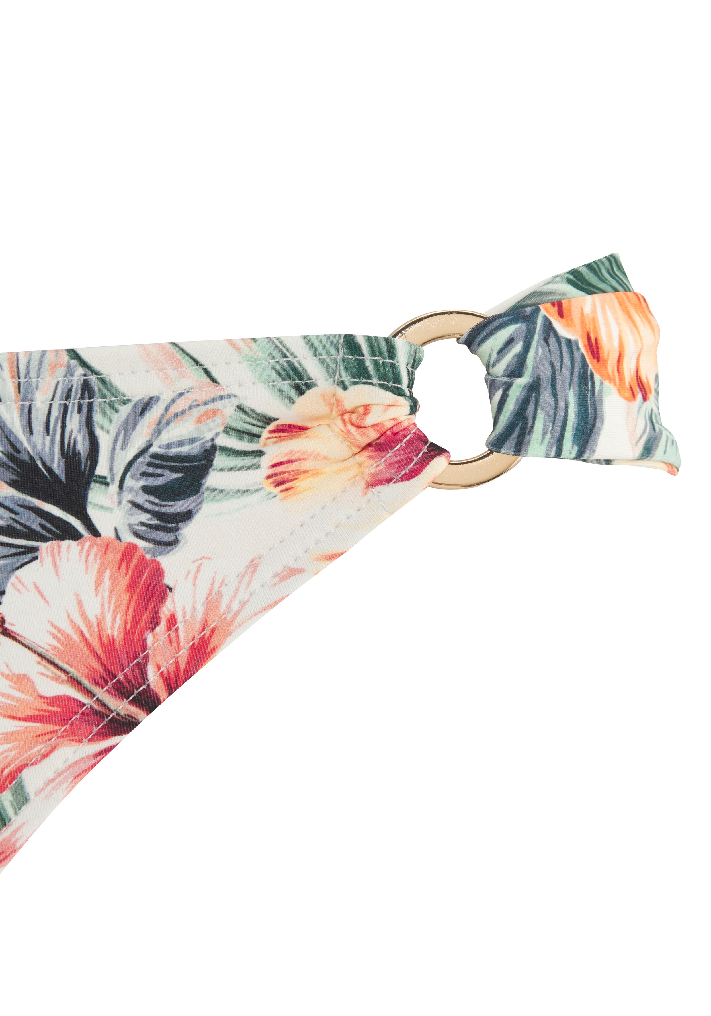 Thumbnail - LASCANA Bikini-Hose "Salsa" mit Zierringen und tollem Blumenprint