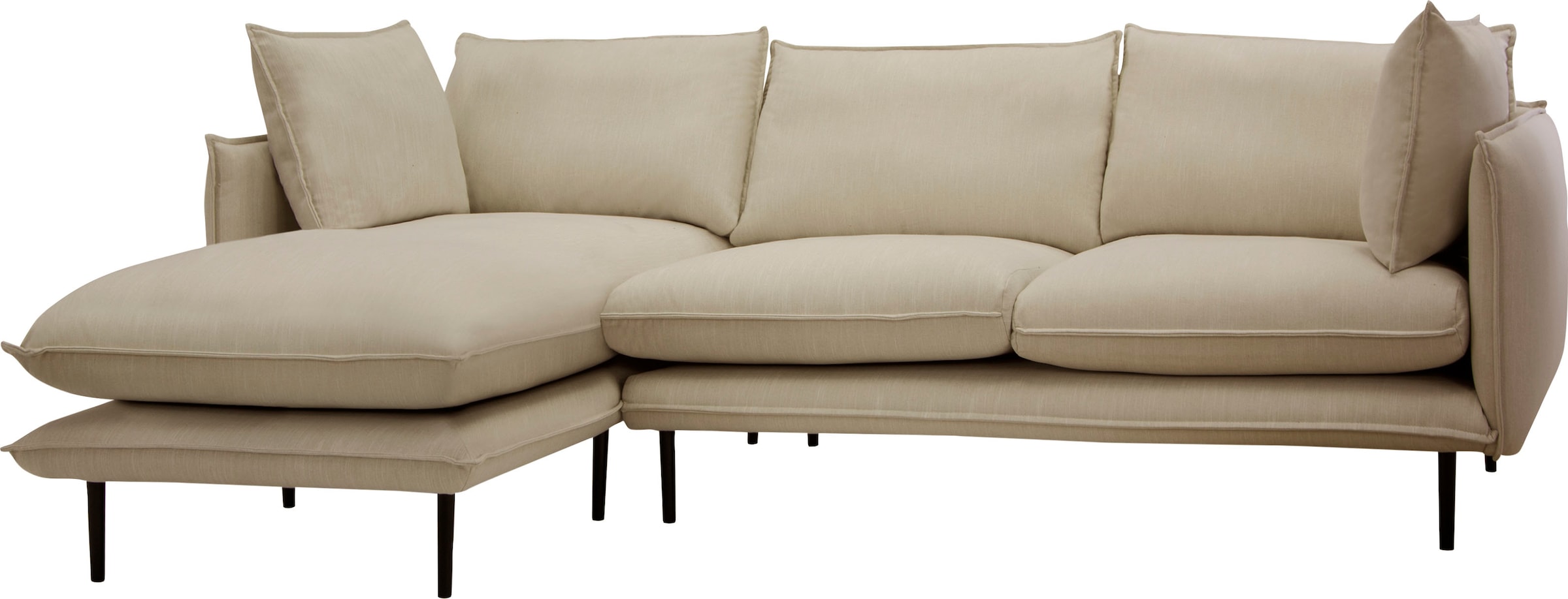 Home affaire Ecksofa "Somba L-Form" mit dickem Keder, Ottomane wahlweise li günstig online kaufen