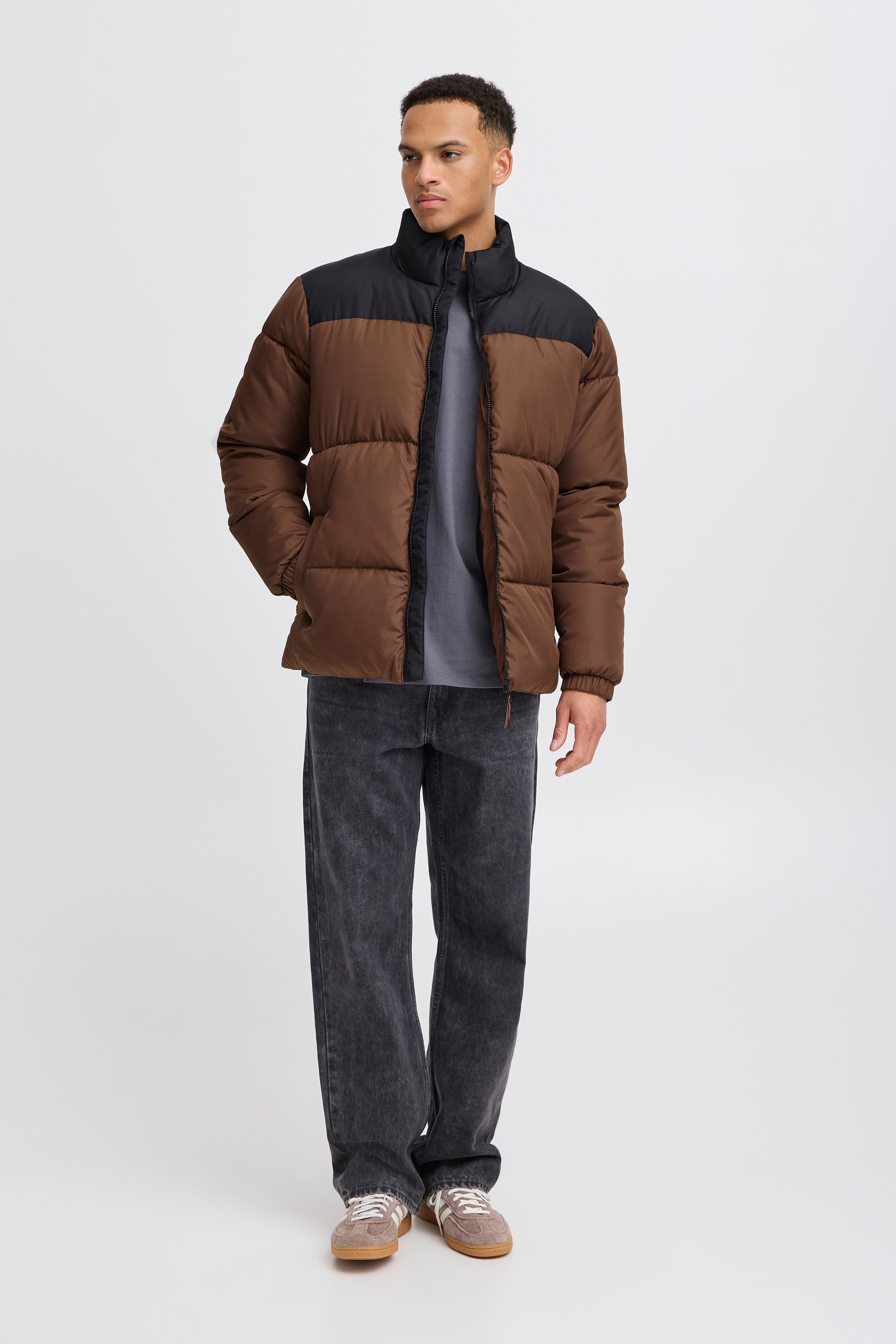 Steppjacke BLEND "Steppjacke BHELWIN", Herren, Gr. XL, braun (chicory coffee), Obermaterial: 100% Polyester PES., Jacken Steppjacke 6