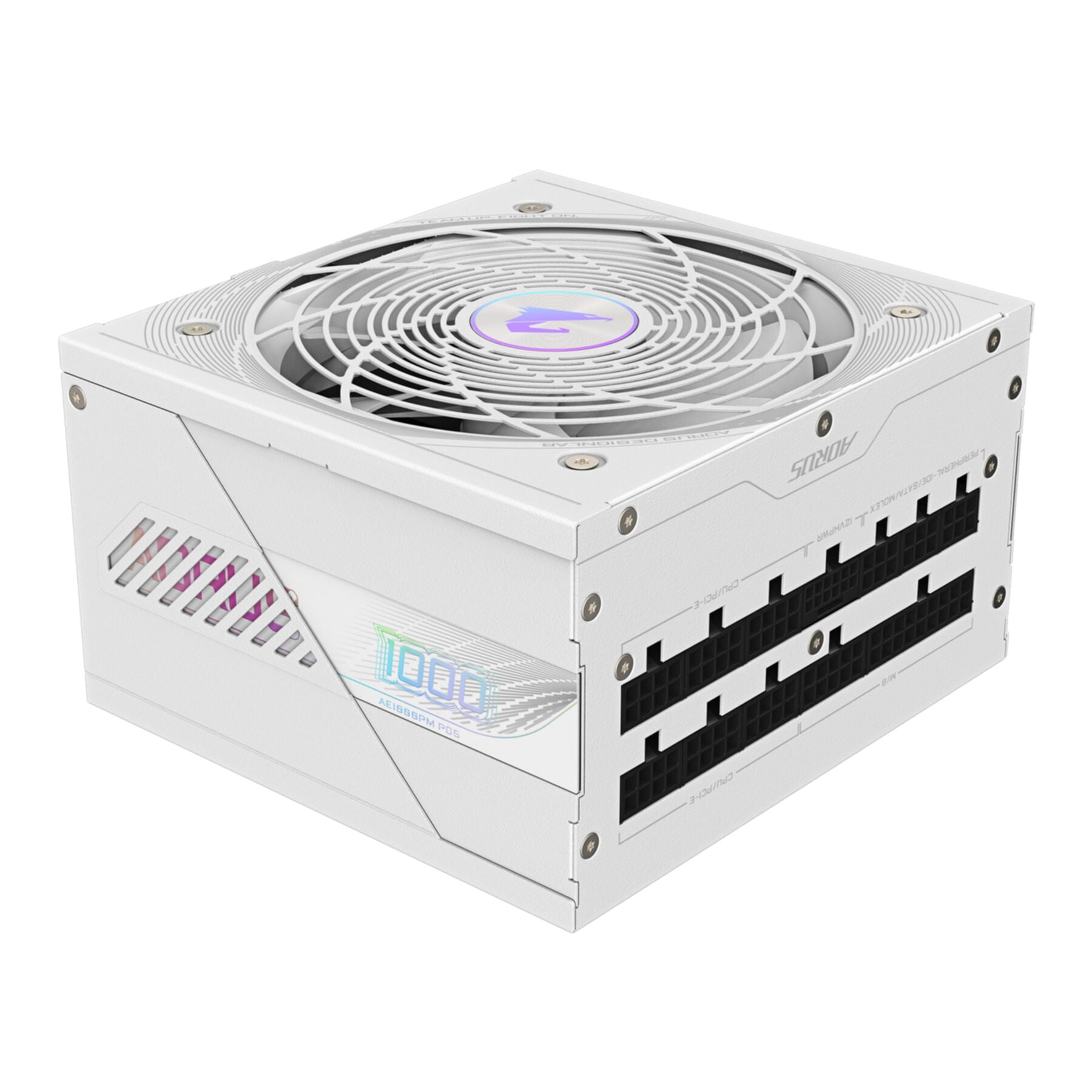 Gigabyte Netzteil »AORUS ELITE P1000W ICE Netzteil - PCIe 5.0, 80 PLUS Platinum, Vollmodu«