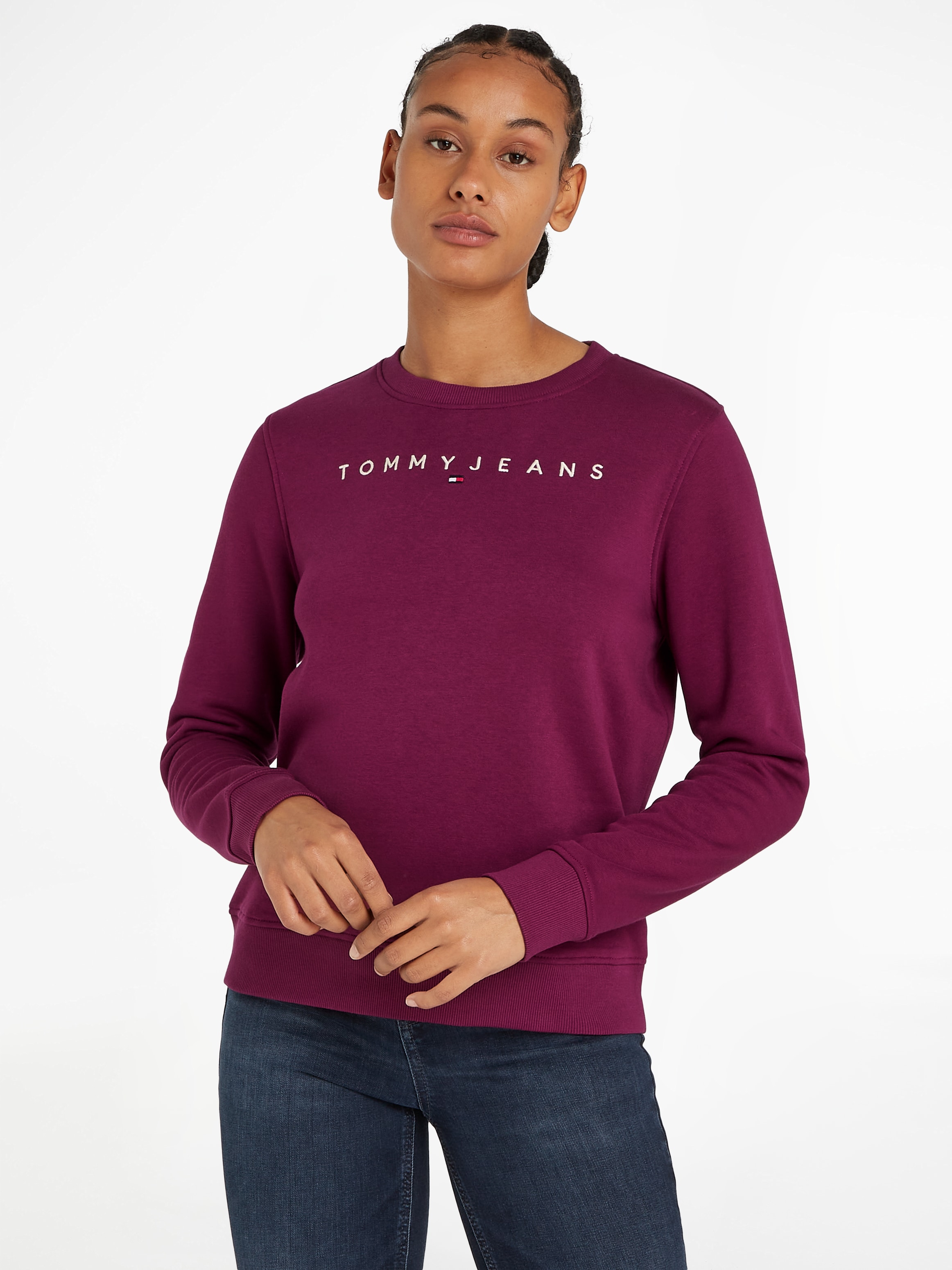 Tommy Jeans Sweatshirt "TJW REG LINEAR CREW EXT", mit Logoschriftzug