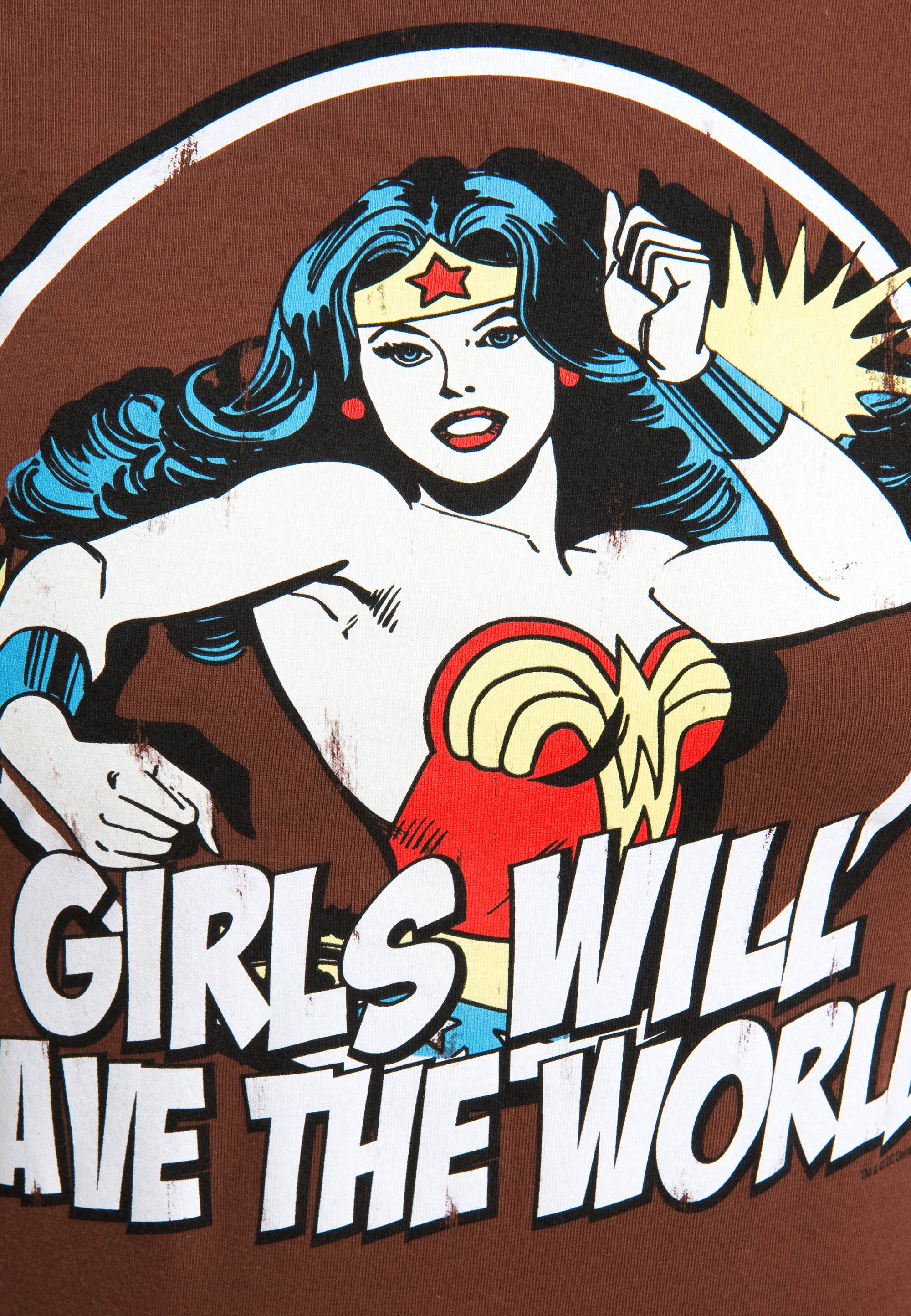 LOGOSHIRT T-Shirt »DC - Wonder Woman - Girls Will«, mit Wonder Woman-Print