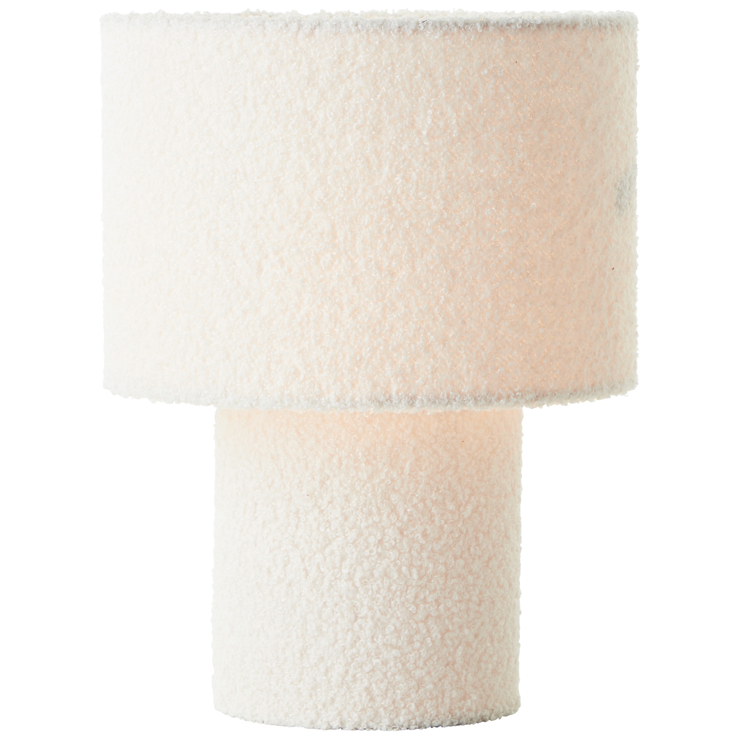 Brilliant Tischleuchte »Teddy«, 1 flammig, Leuchtmittel E27 | ohne Leuchtmittel, flauschiger Teddystoff, 30 x 23 cm, E27, Textil