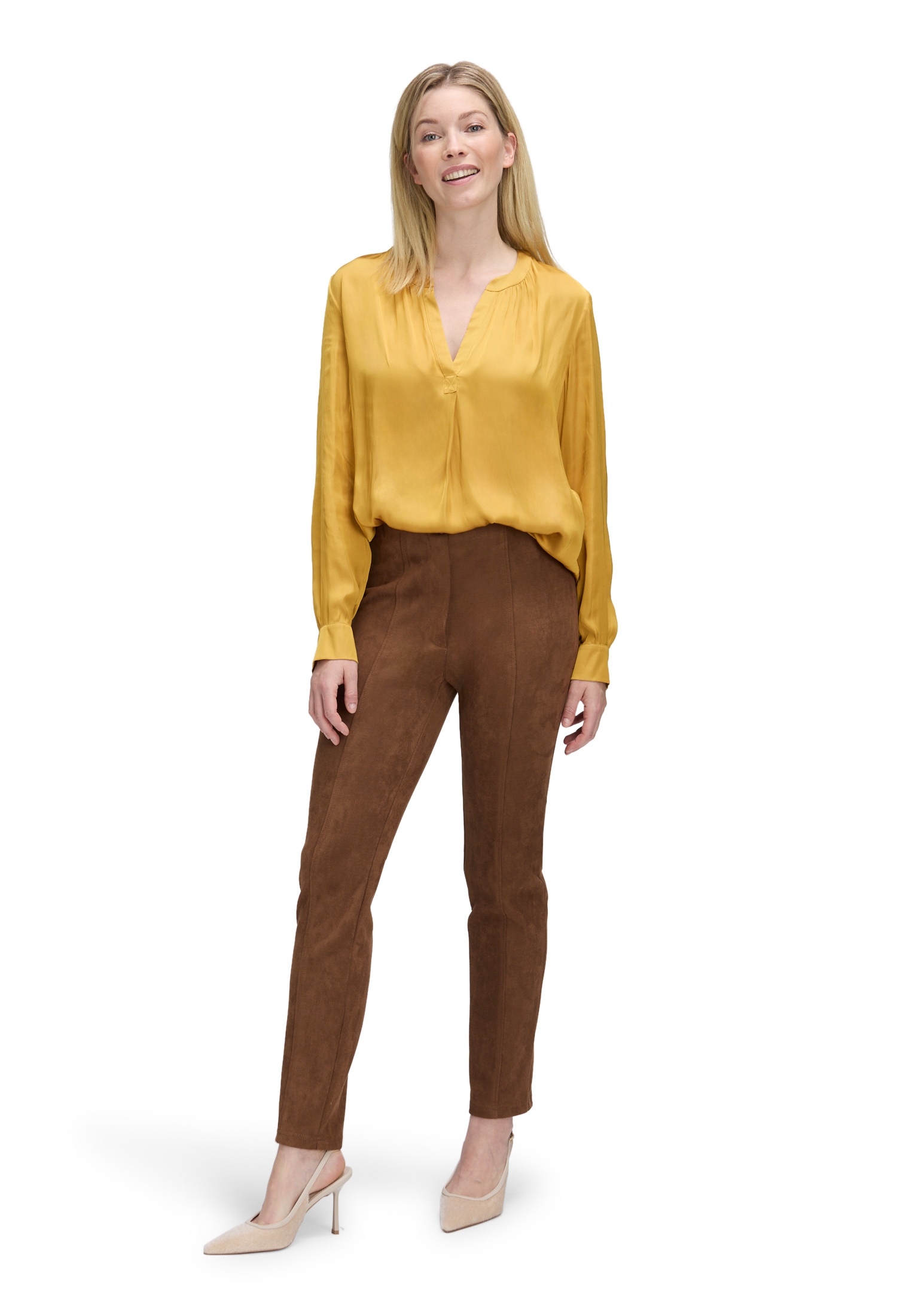 Betty Barclay Satinbluse »Damen Satin-Bluse langarm«