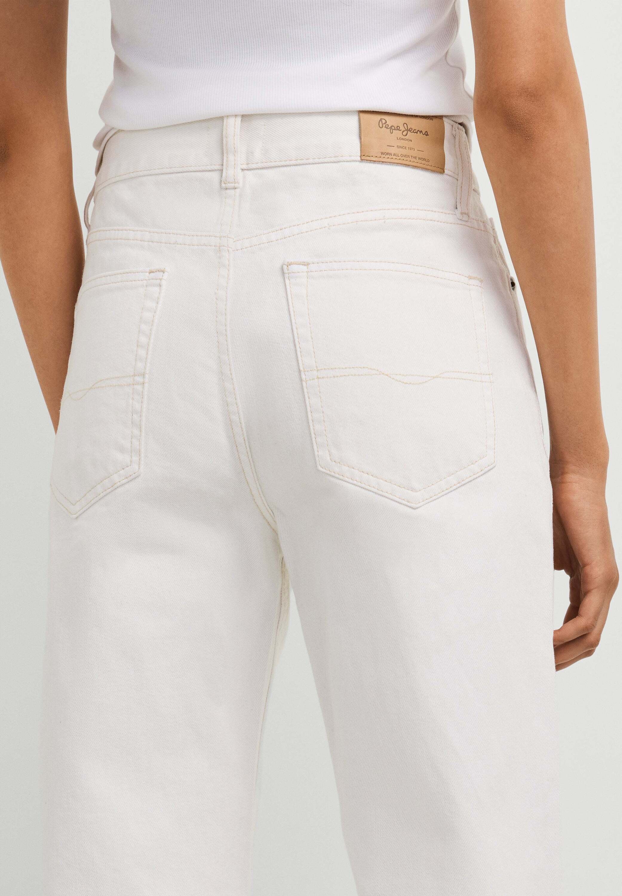 Pepe Jeans Straight-Jeans »straight leg jeans EDEN HW STRAIGHT ECRU«