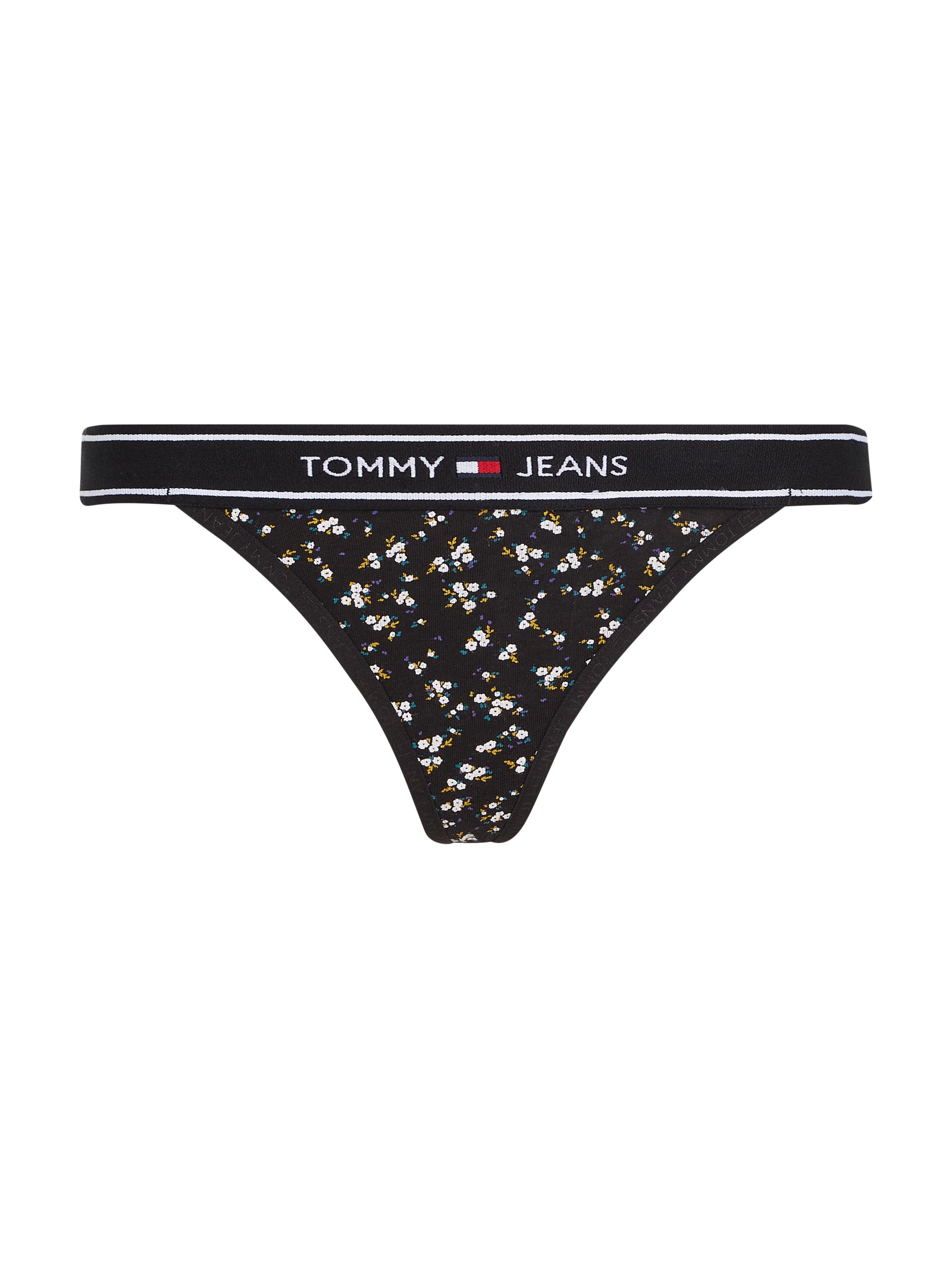 Tommy Hilfiger Underwear Tanga »TANGA THONG PRINT«, mit Blumenprint, Logoschriftzug