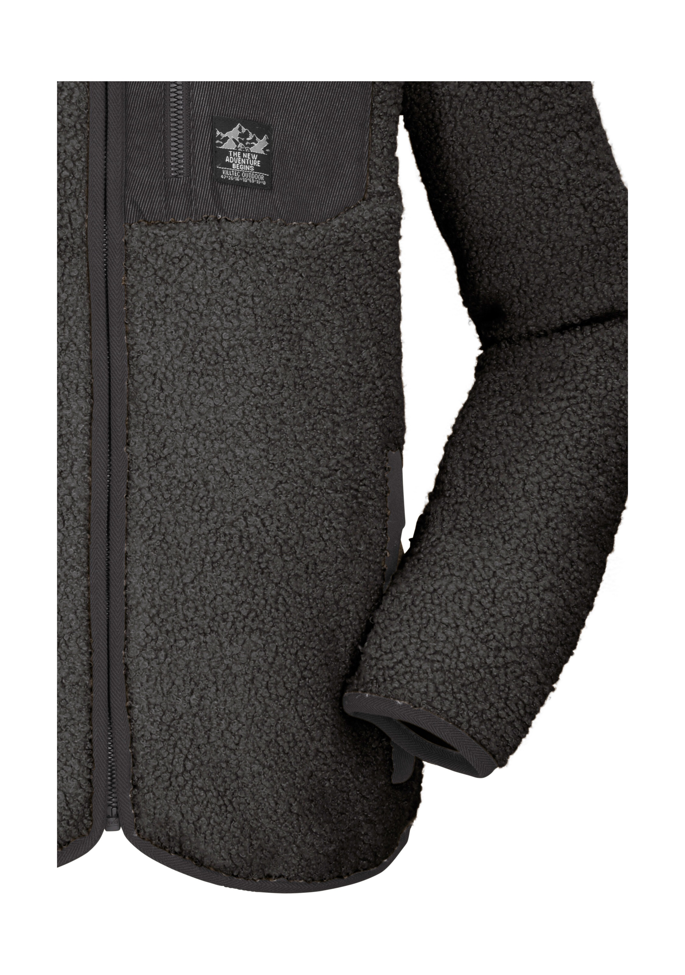 Killtec Fleecejacke »KOW 144 BYS FLC JCKT« Weiche Sherpa Fleecejacke mit Kinnschutz und Stauraum