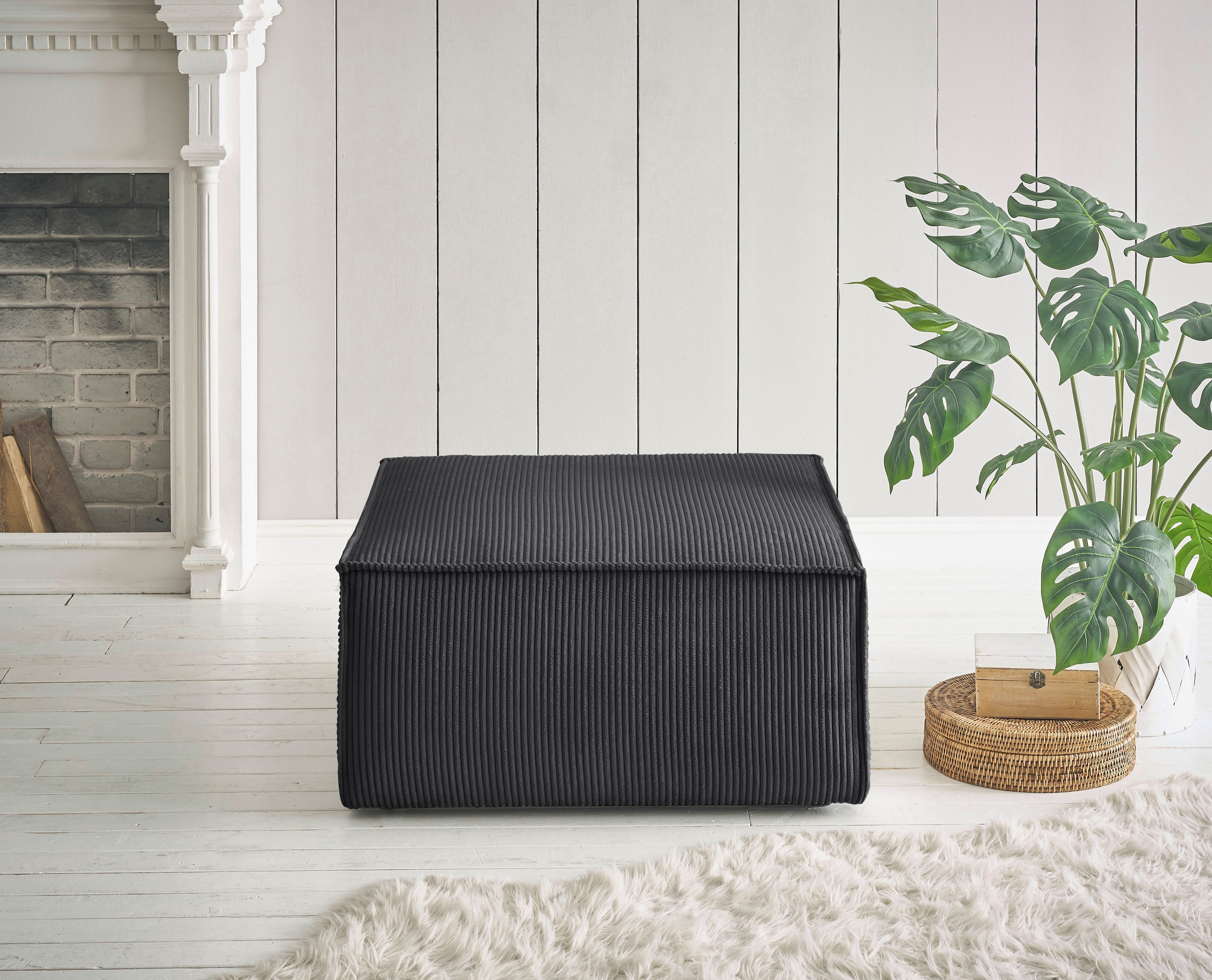 Home affaire Hocker "SHERWOOD" Hocker quadratisch, ideale Ergänzung zum Lov günstig online kaufen