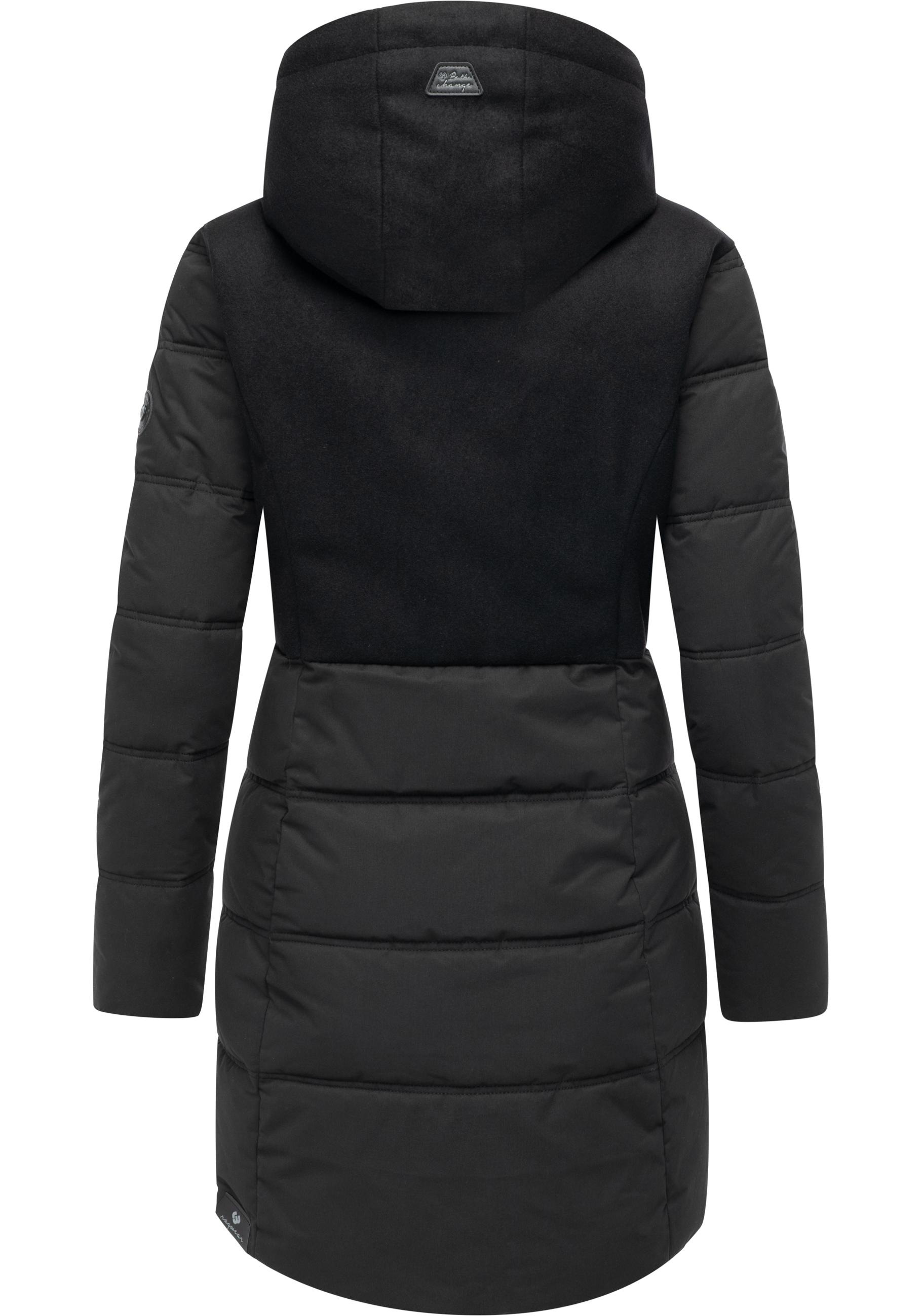 Ragwear Winterjacke »Ashani Block Intl.«, mit Kapuze, stylischer Winterparka mit gefütterter Kapuze