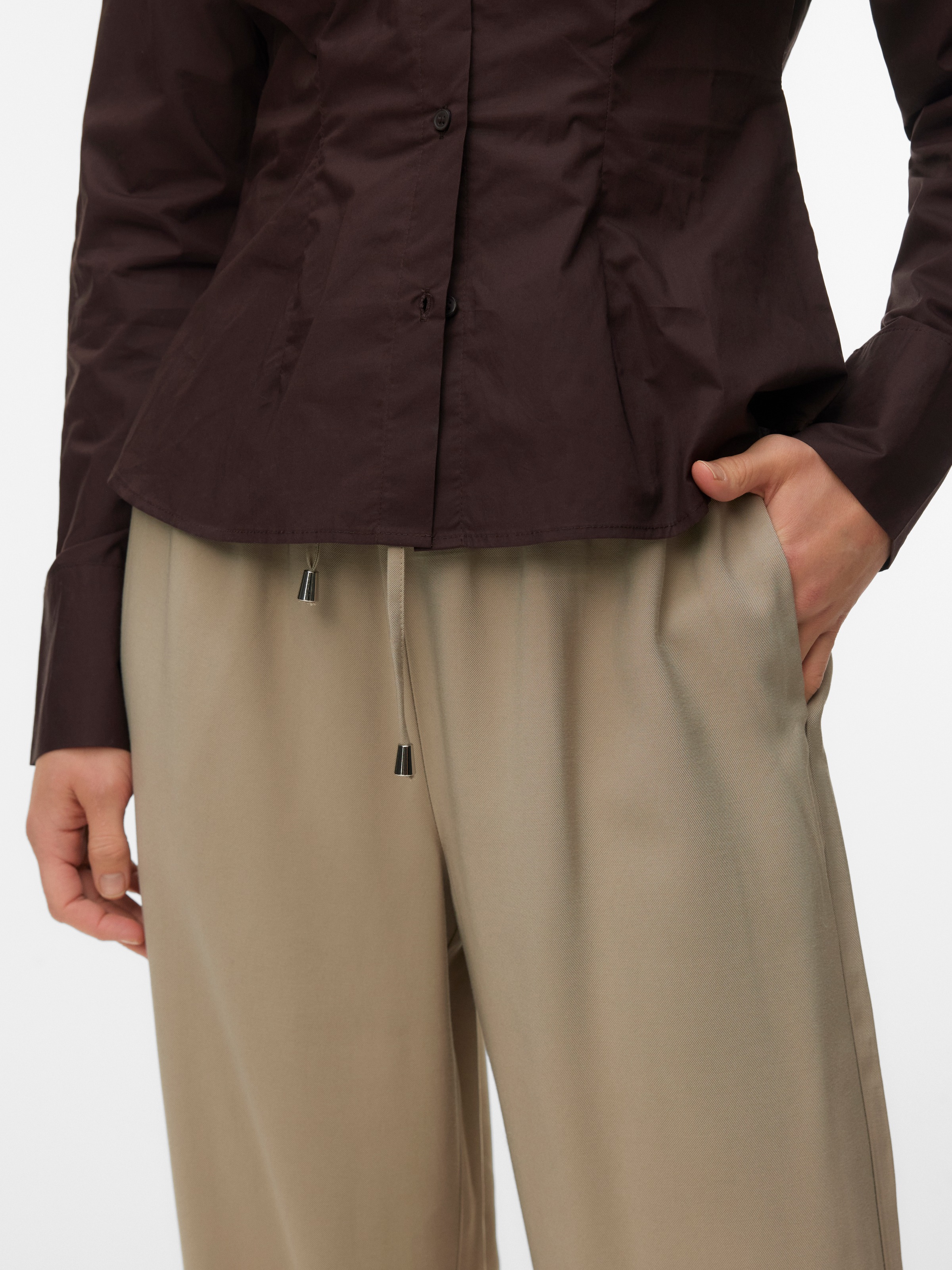 Thumbnail - Vero Moda Schlupfhose "VMKATIE LOOSE PANT WVN NOOS" Materialmix