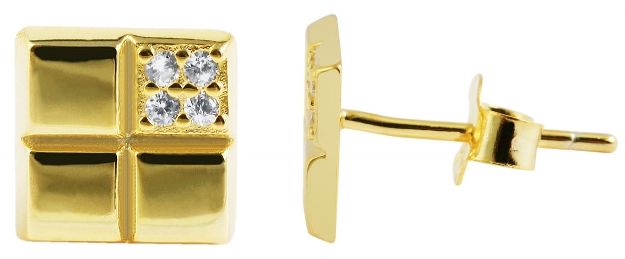 Adelia's 925 Sterling Silver Zirconia Women's Earrings Silver
