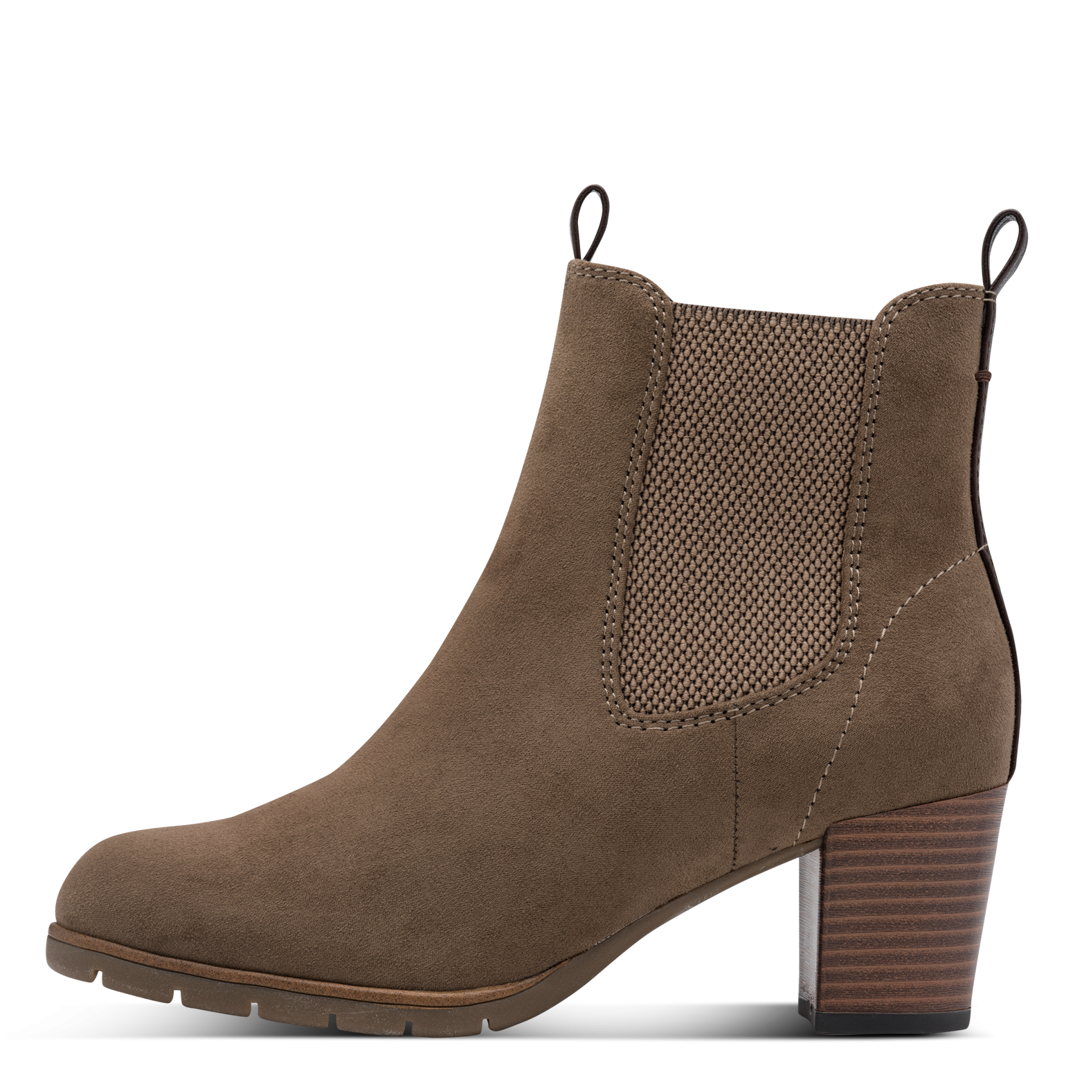 MARCO TOZZI Stiefelette  Blockabsatz, Chelseaboots mit Stretch-Einsatz an der Außenseite