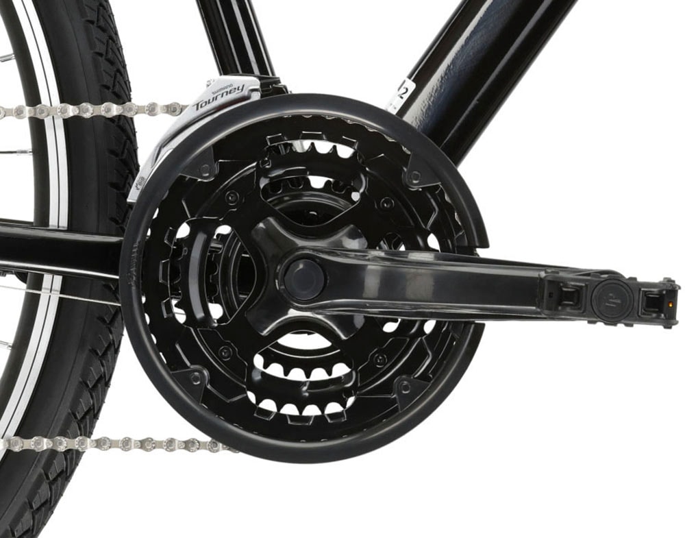 Kross Crossrad »KROSS Crossbike Evado 2.0 28" schwarz 21 Gänge«, 21 Gang, Shimano, Tourney Schaltwerk, Kettenschaltung