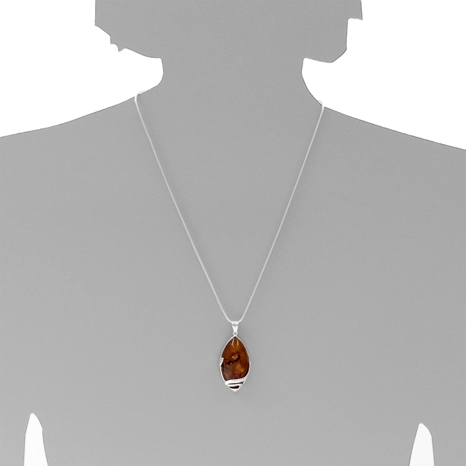 OSTSEE-SCHMUCK Kettenanhänger »- Wally - Silber 925/000 - Bernstein«