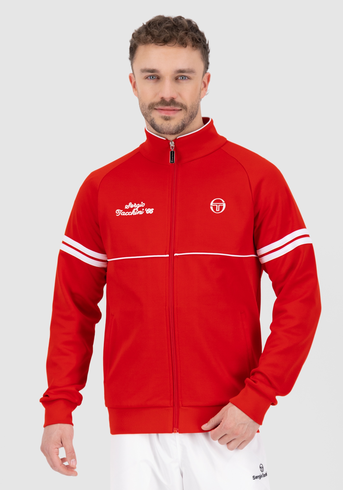 Sergio Tacchini Trainingsjacke »ORION DAVIS TT Herren«, ohne Kapuze, Trainingsjacke Herren, leichte Jacke, Retro, Sportjacke, Outdoor, Sale