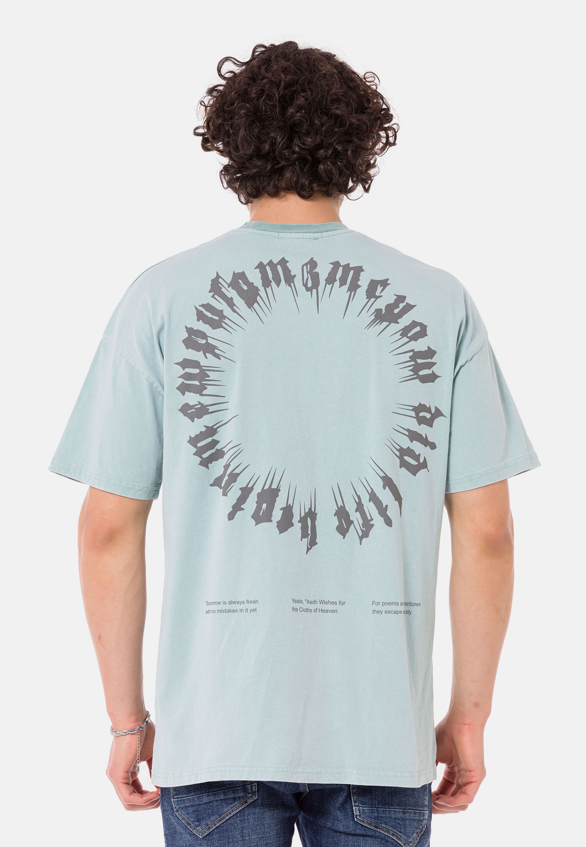 RedBridge T-Shirt »Runcorn«, mit großflächigem Print auf dem Rücken