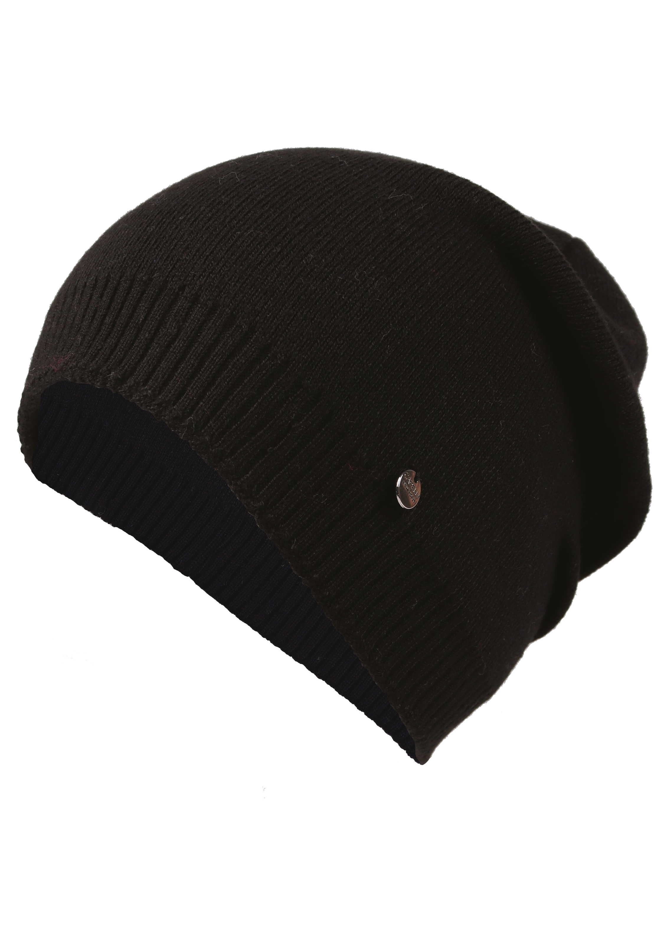 Capelli New York Beanie Packung,  Metall-Logo, gerafft, Feinstrick