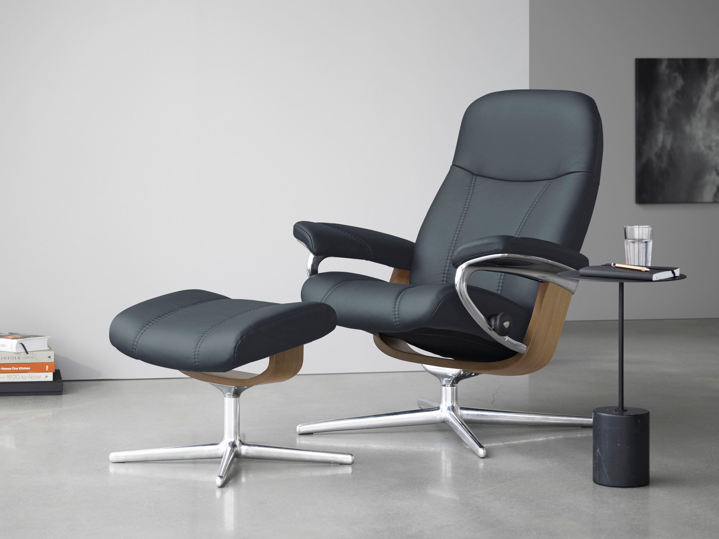 Stressless Relaxsessel "Consul", (Set, Relaxsessel mit Hocker), mit Hocker, günstig online kaufen