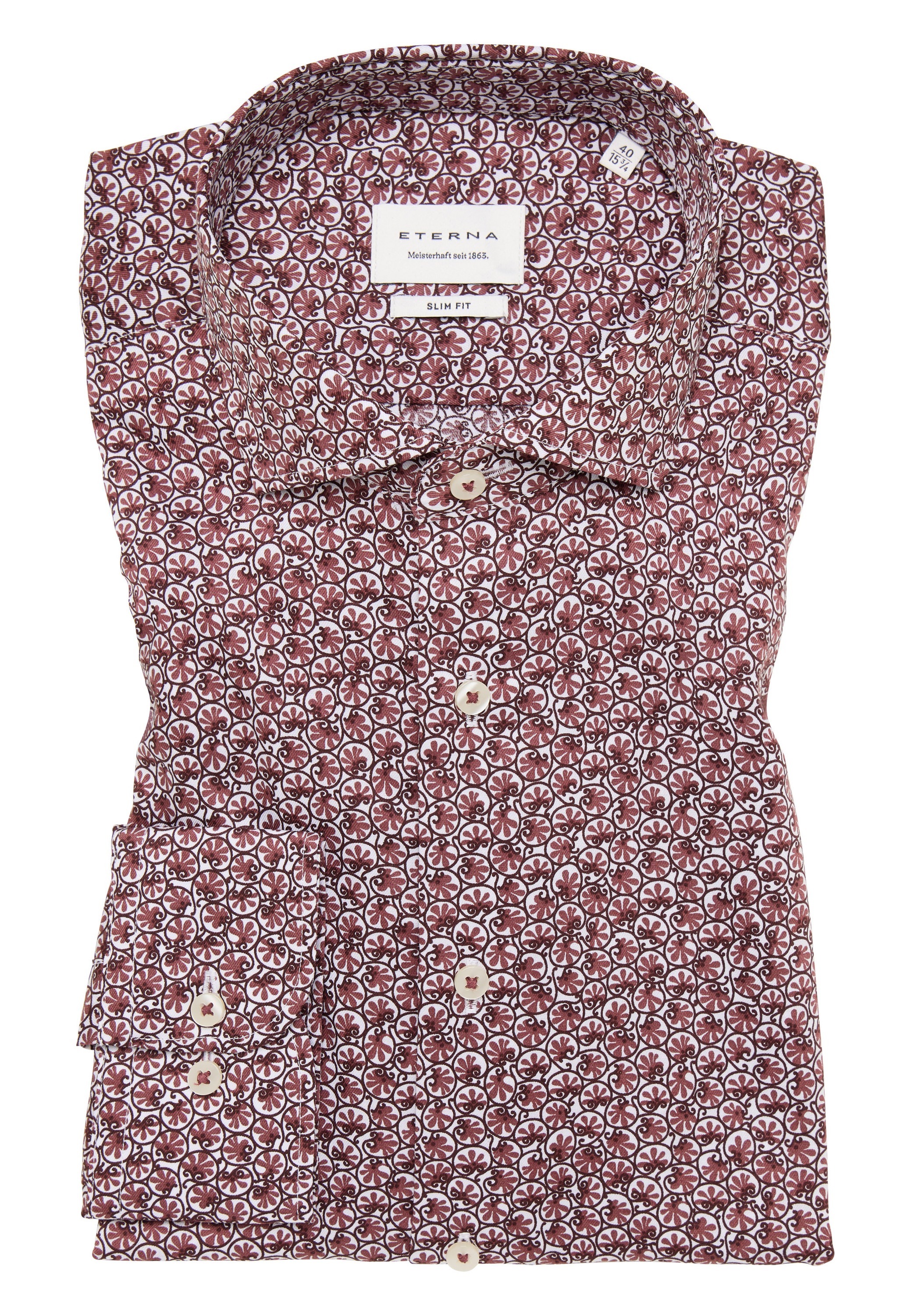 Eterna Langarmhemd »SLIM FIT« NON IRON (bügelfrei)