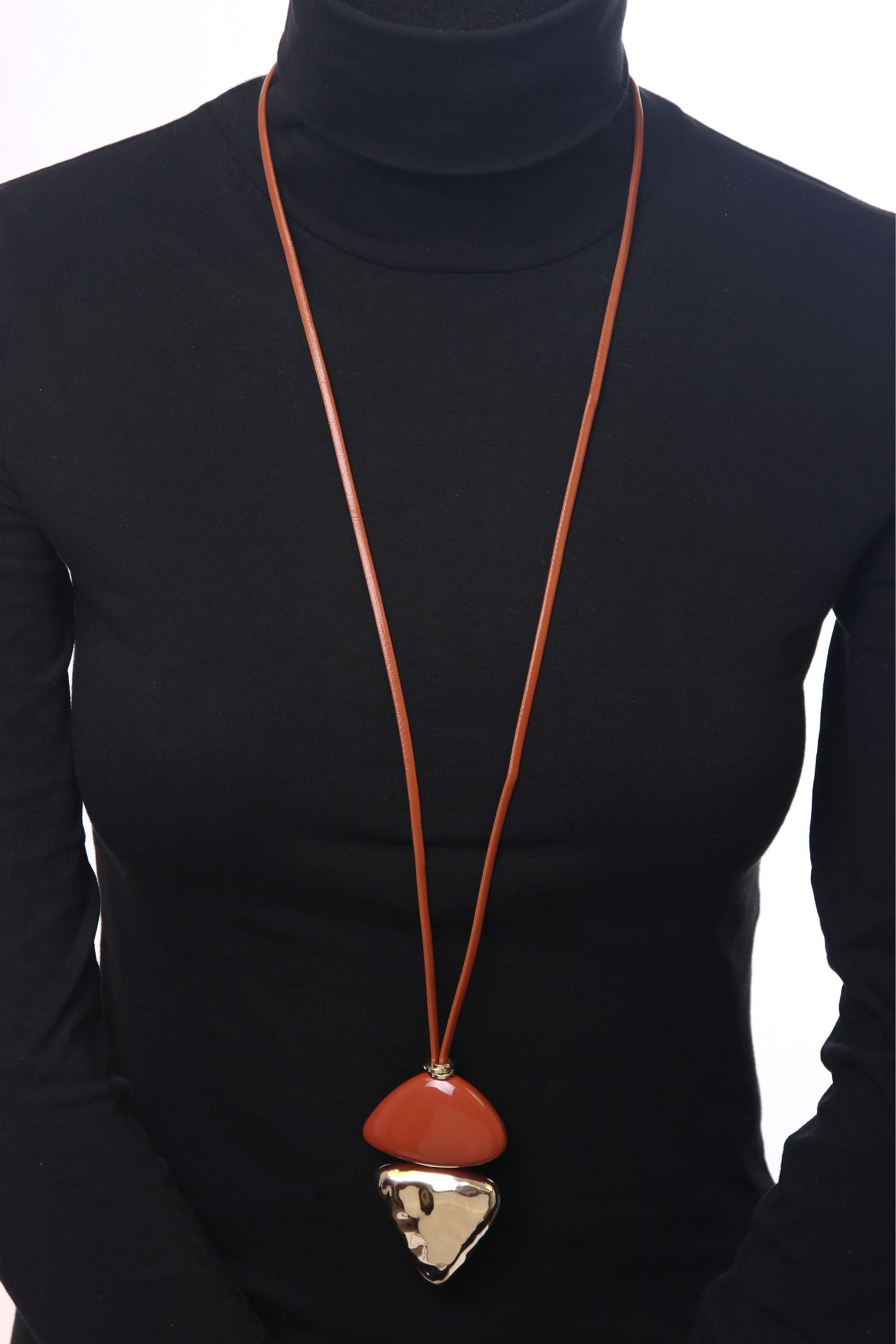 COLLEZIONE ALESSANDRO Lange Kette »Beate«, mit opulenten Behang