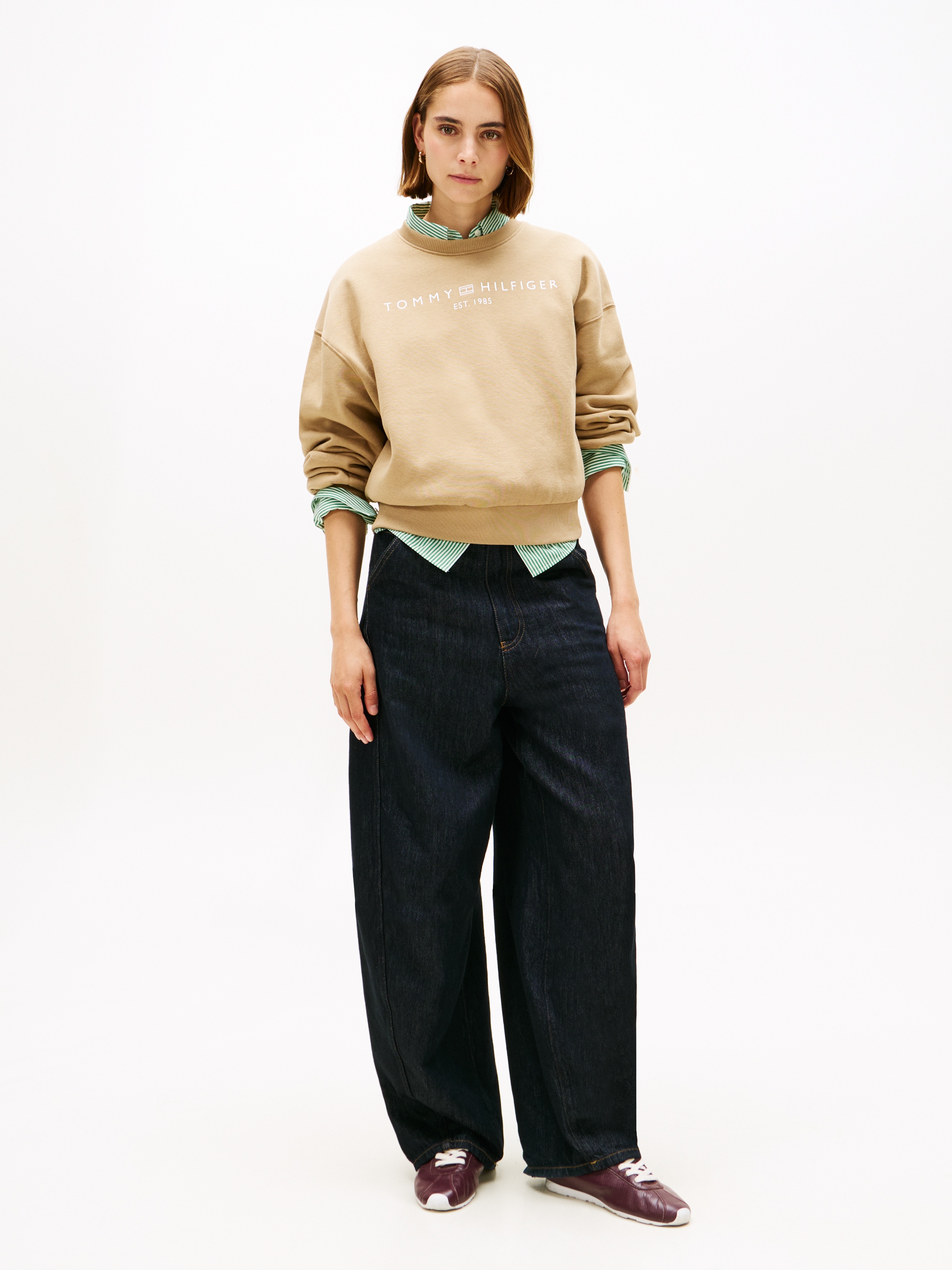 Tommy Hilfiger Sweatshirt »CORP LOGO MDRN SWTSRT«, Baumwollmischung
