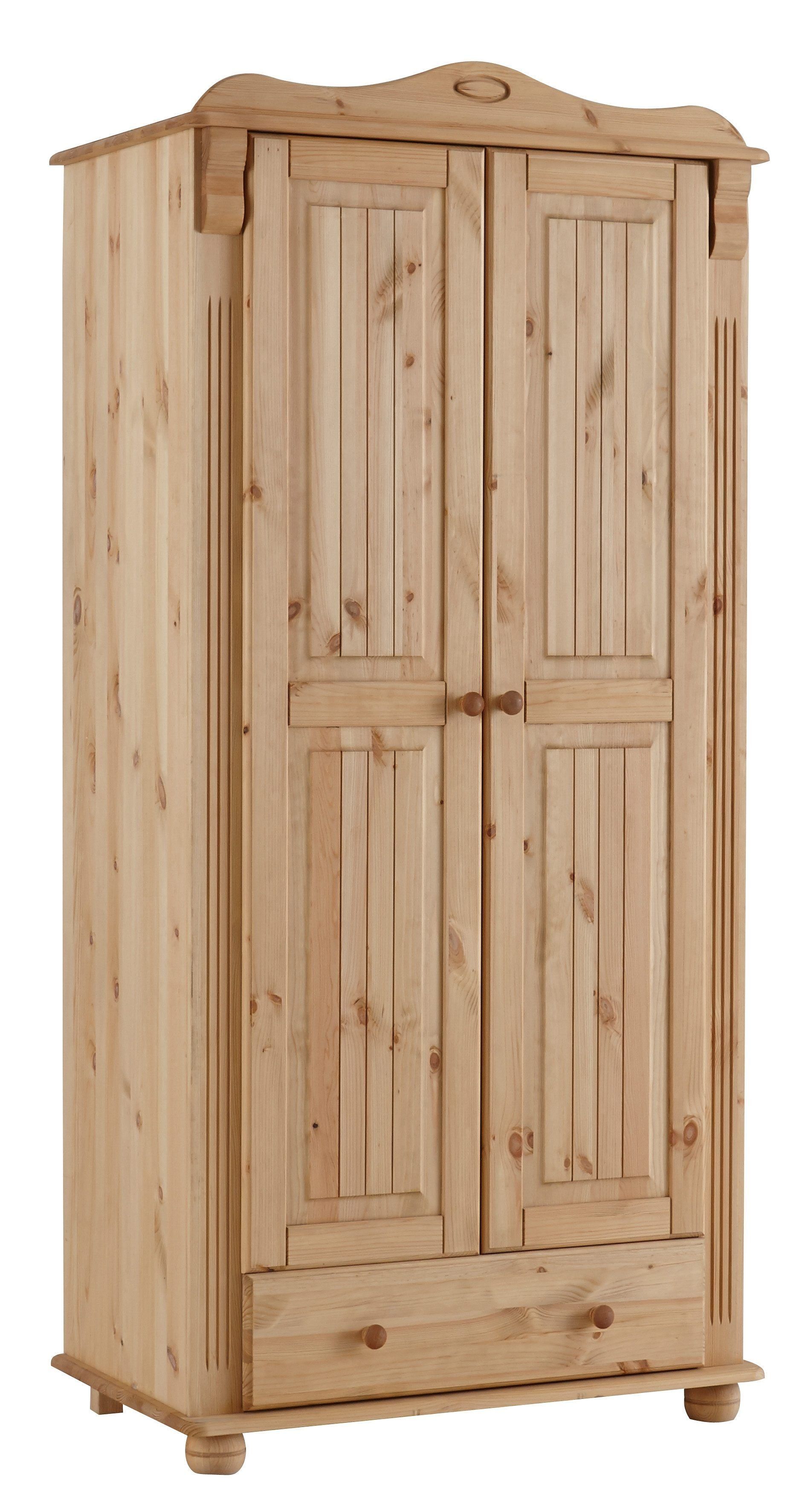 OTTO home Kleiderschrank "Adele" aus massiver Kiefer, Landhausstil
