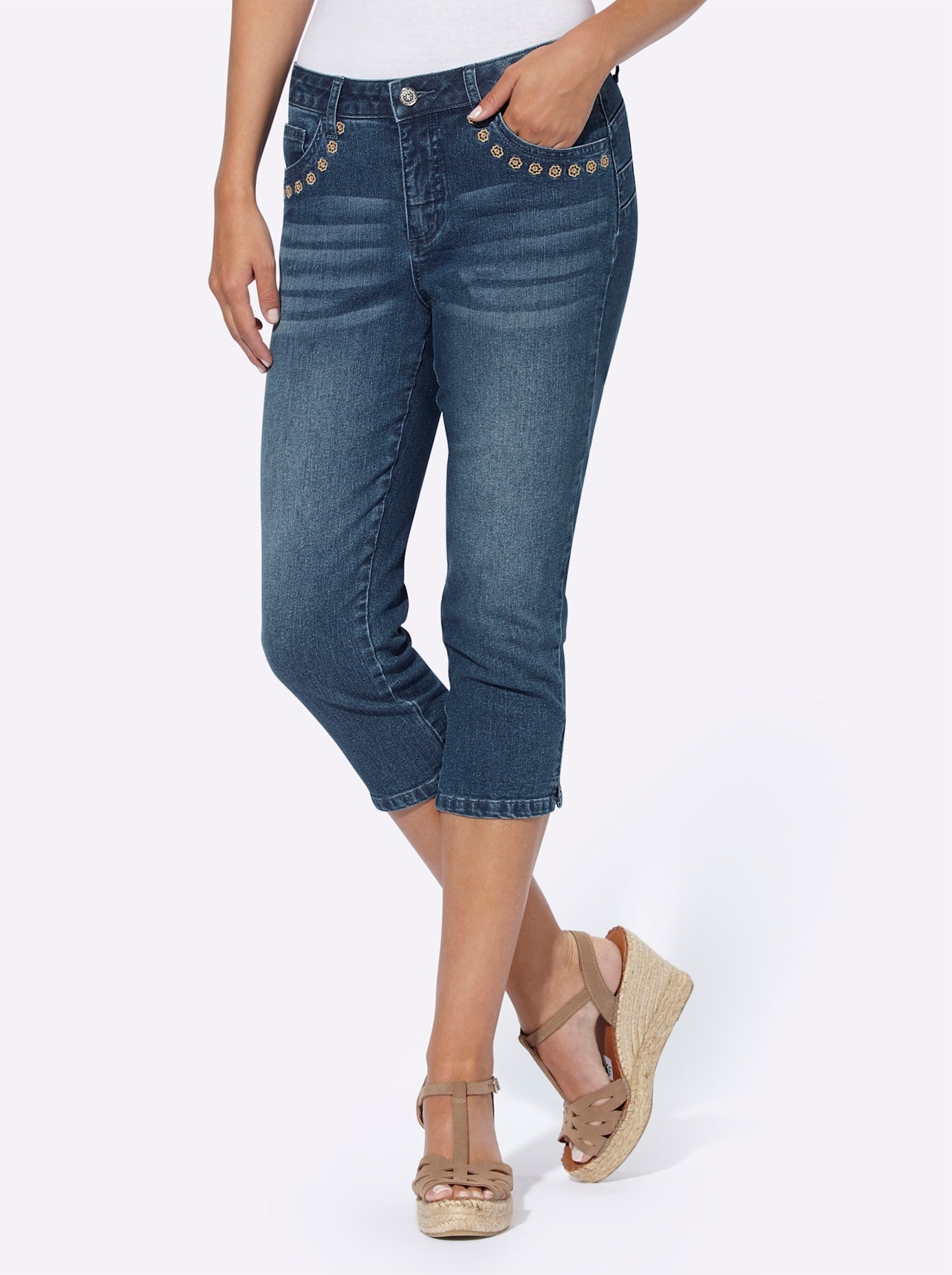 Caprijeans, (1 tlg.)