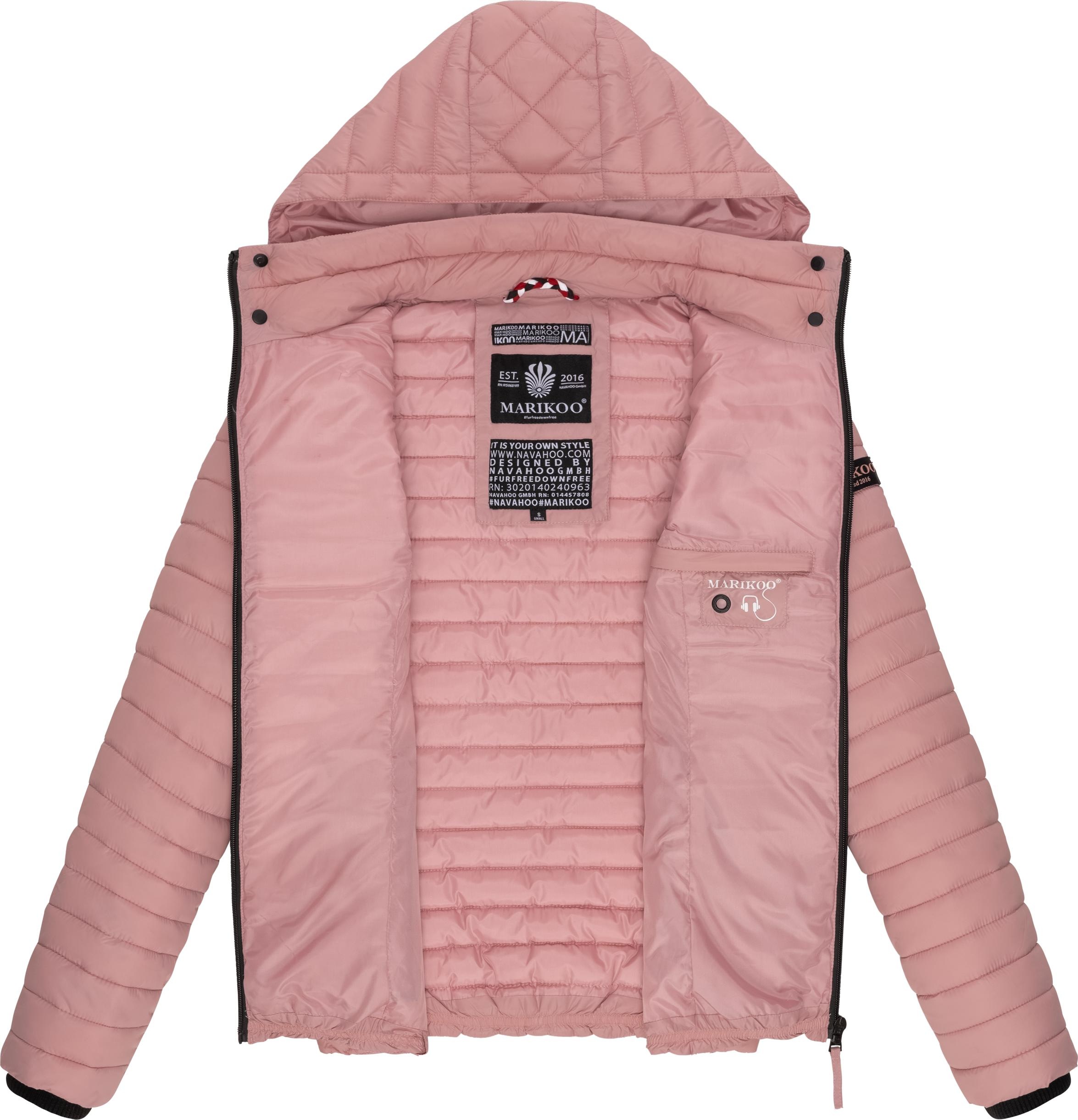 Marikoo Steppjacke »Samtpfote«, mit Kapuze, ultraleichte Übergangsjacke mit Kapuze