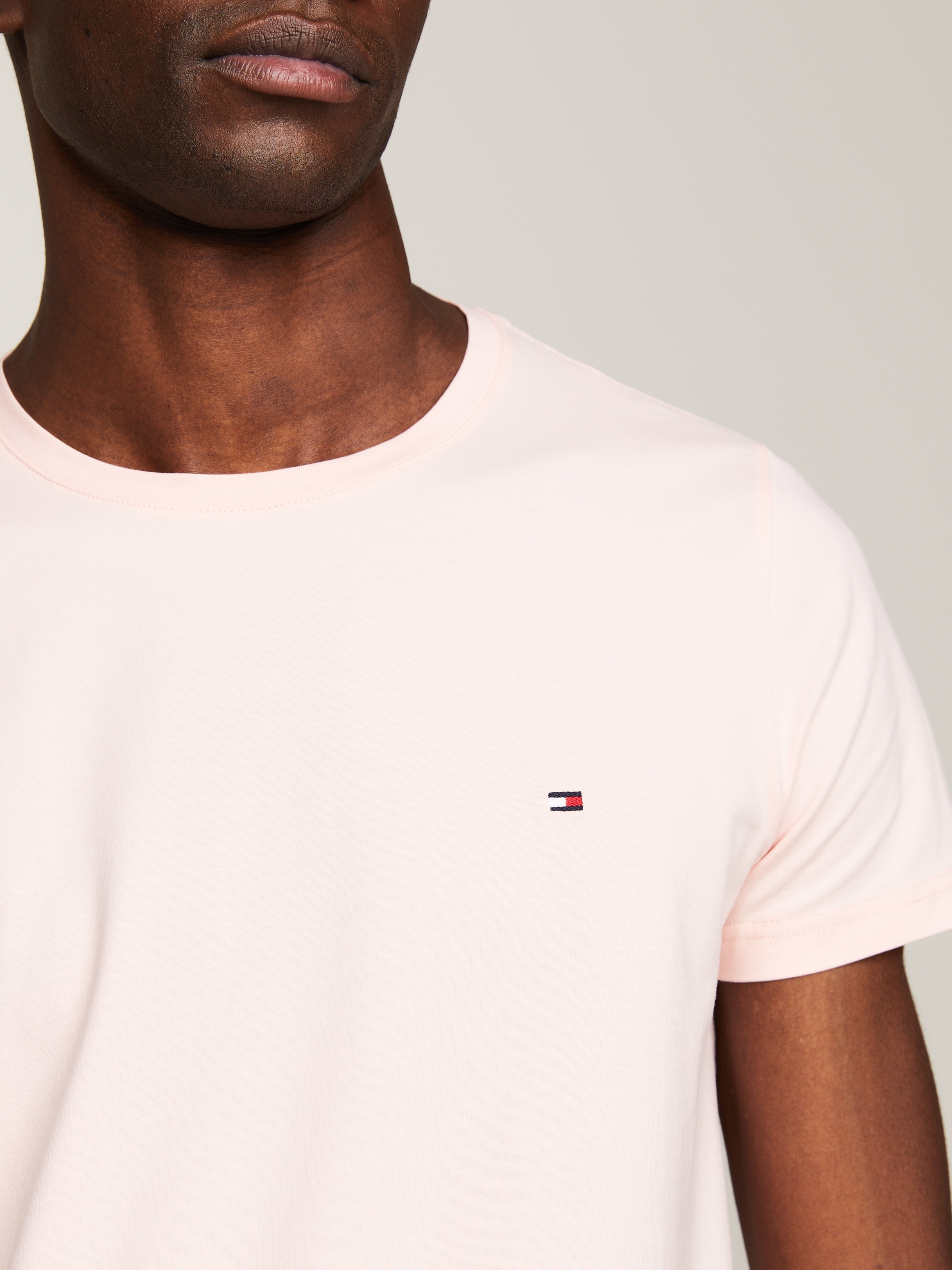 Tommy Hilfiger T-Shirt "STRETCH SLIM FIT TEE", mit Rundhalsausschnitt günstig online kaufen