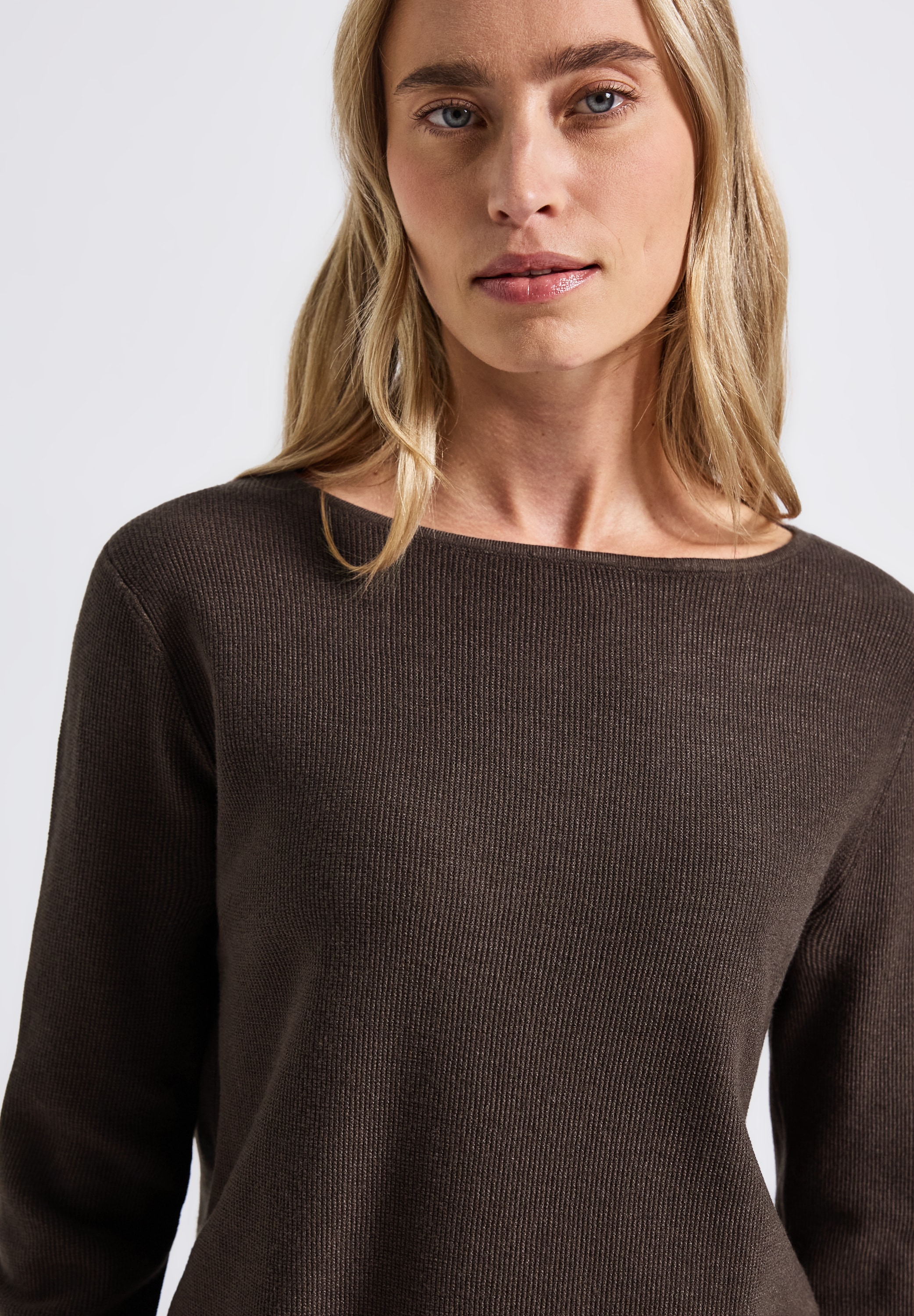 STREET ONE Strickpullover, mit U-Boot-Ausschnitt