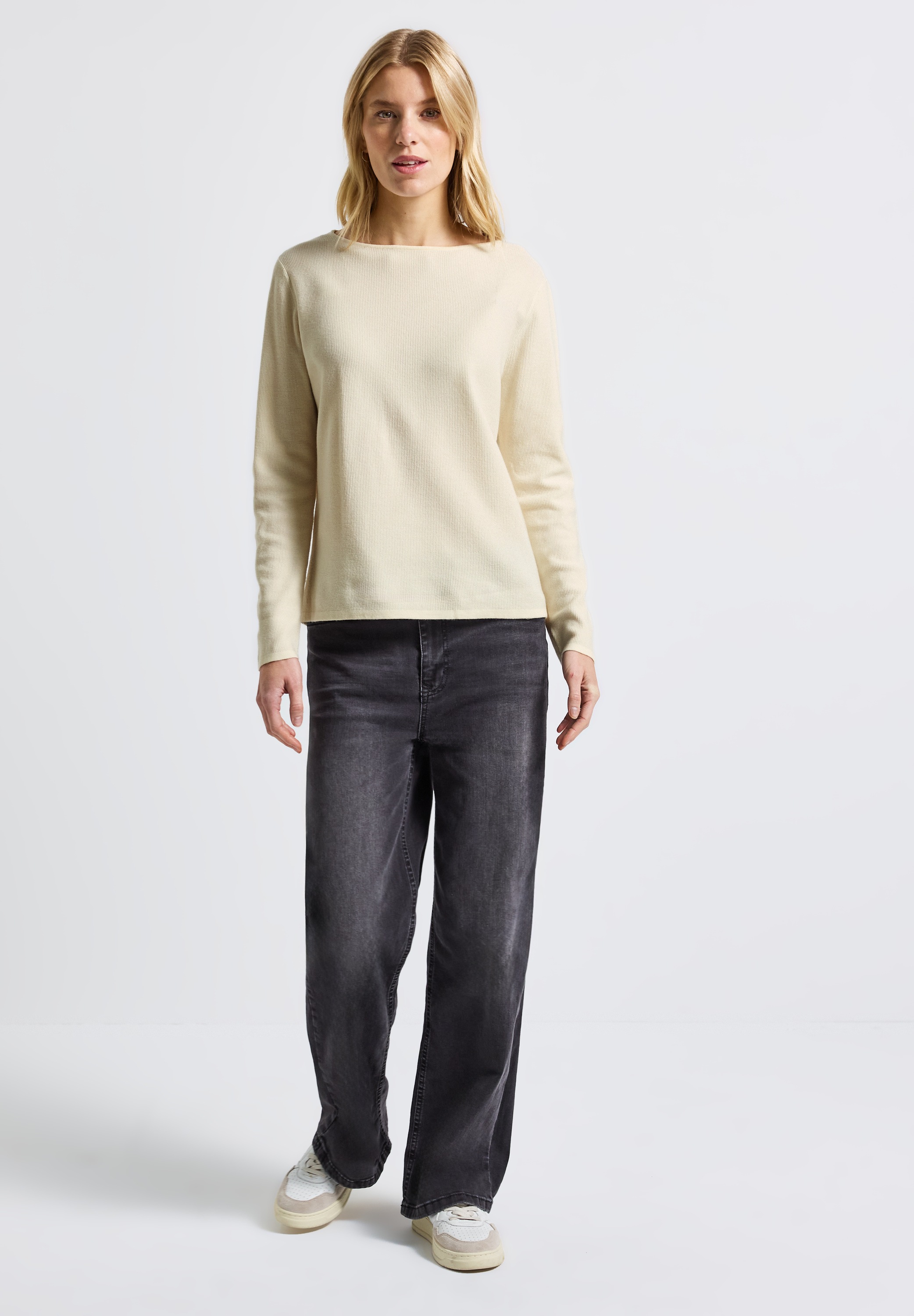 STREET ONE Strickpullover, mit U-Boot-Ausschnitt