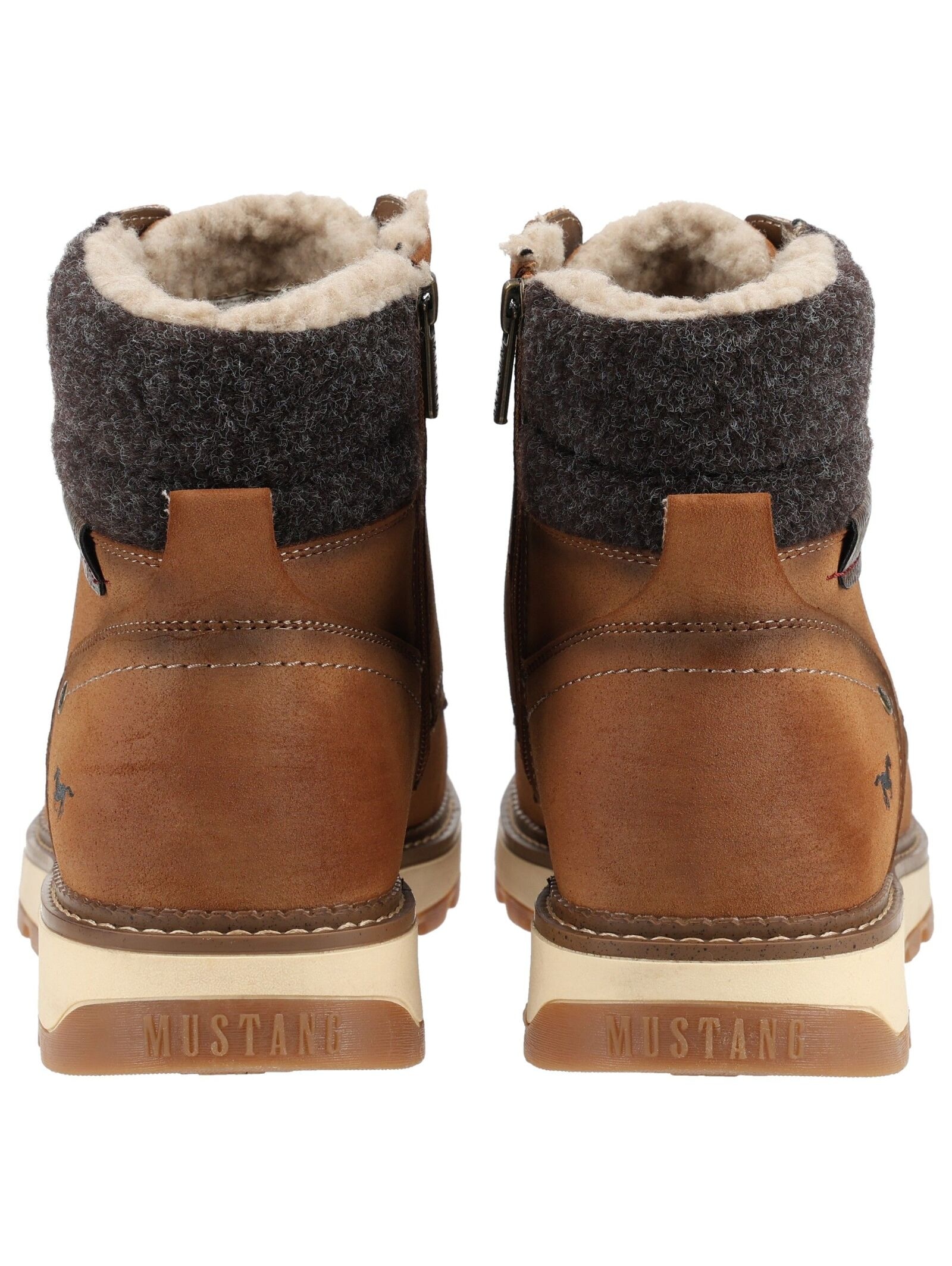 Mustang Shoes Schnürstiefelette »Mustang Shoes Stiefelette Lederimitat«