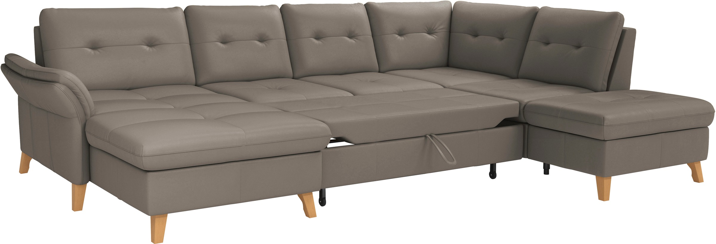 sit&more Wohnlandschaft »Göteborg«, inkl. Sitztiefenverstellung, wahlweise mit Bettfunktion & Bettkasten