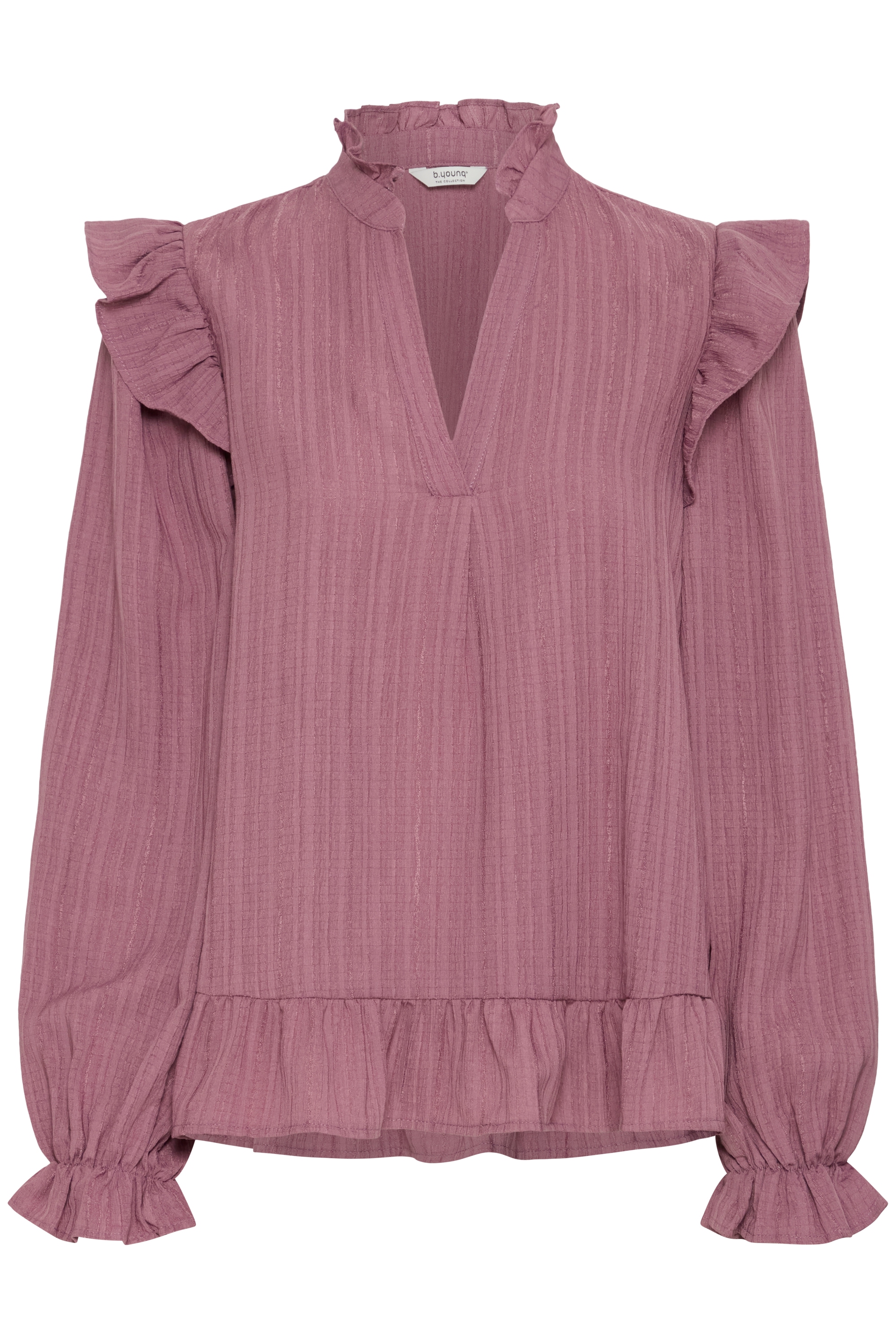 b.young Kurzarmbluse "Damen Kurzarm-Bluse BYJULIANA"
