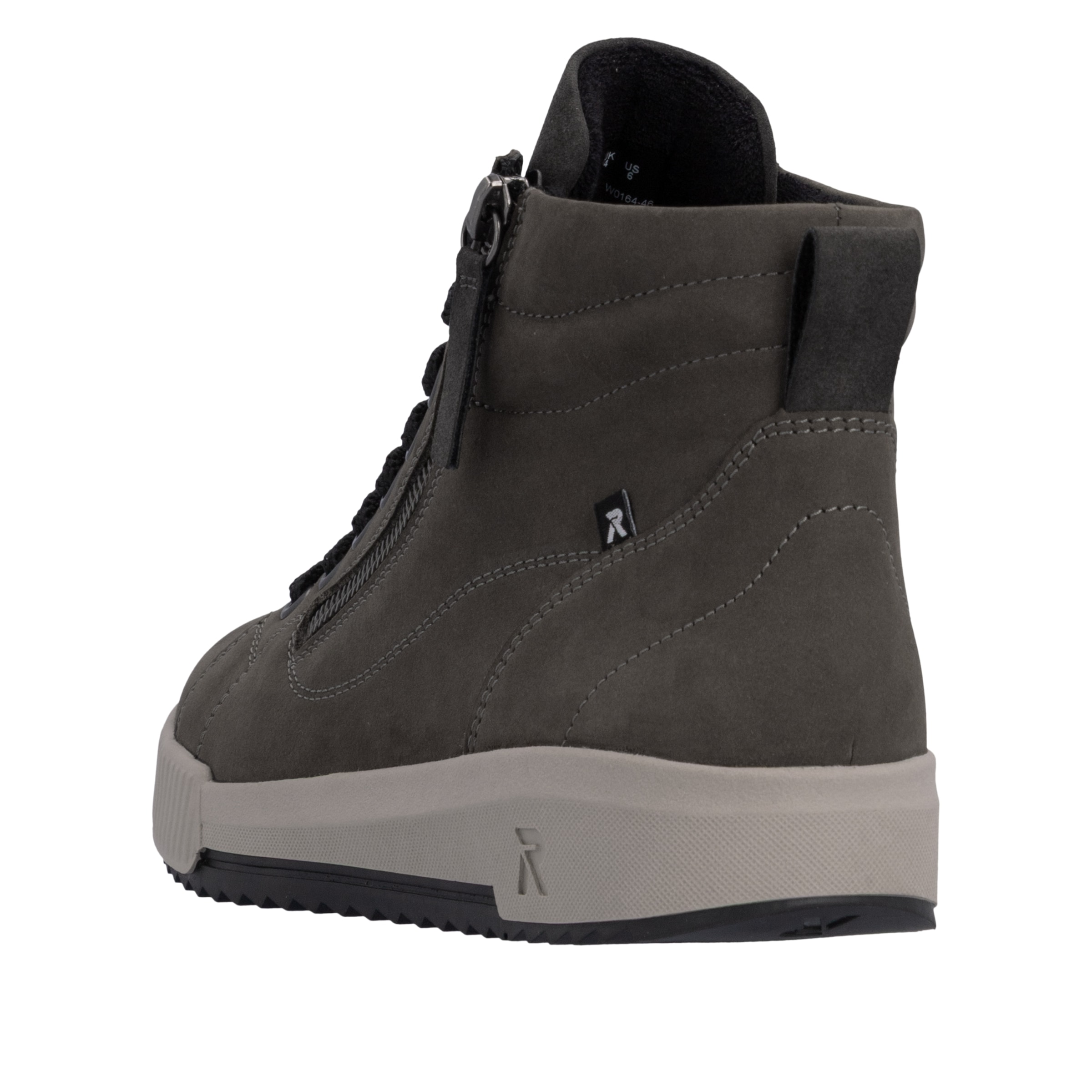 RIEKER Sport Schnürboots  Stiefelette, High Top Sneaker, Freizeitboots mit Reißverschluss
