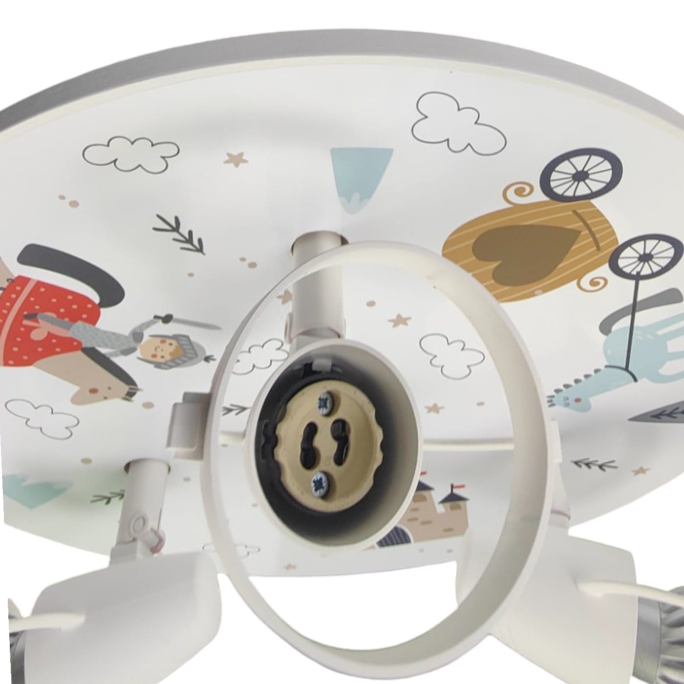 niermann Deckenleuchte »Kinderlampe mit Motiv "Ritter Theo", Strahler für Kinderzimmer« GU10 1 Stk. 3 schwenk- und drehbare Strahler, Made in Germany