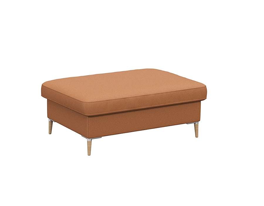 FLEXLUX Pouf »Fiore«, Kaltschaum, Füße Alu+ Eiche
