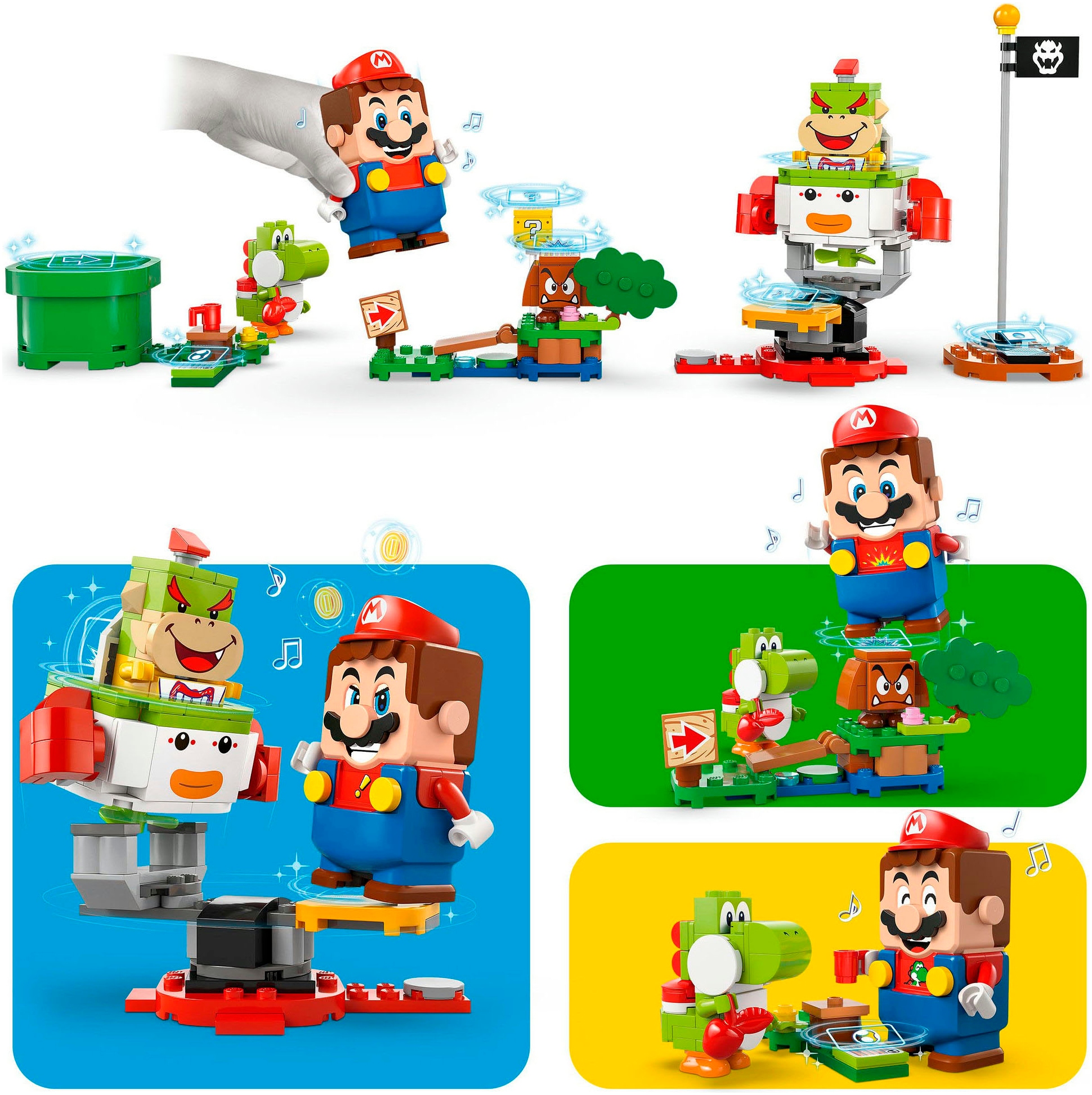 LEGO® Konstruktionsspielsteine »Abenteuer mit dem interaktiven LEGO® Mario™ (71439), LEGO Super Mario«, (218 St.), Made in Europe