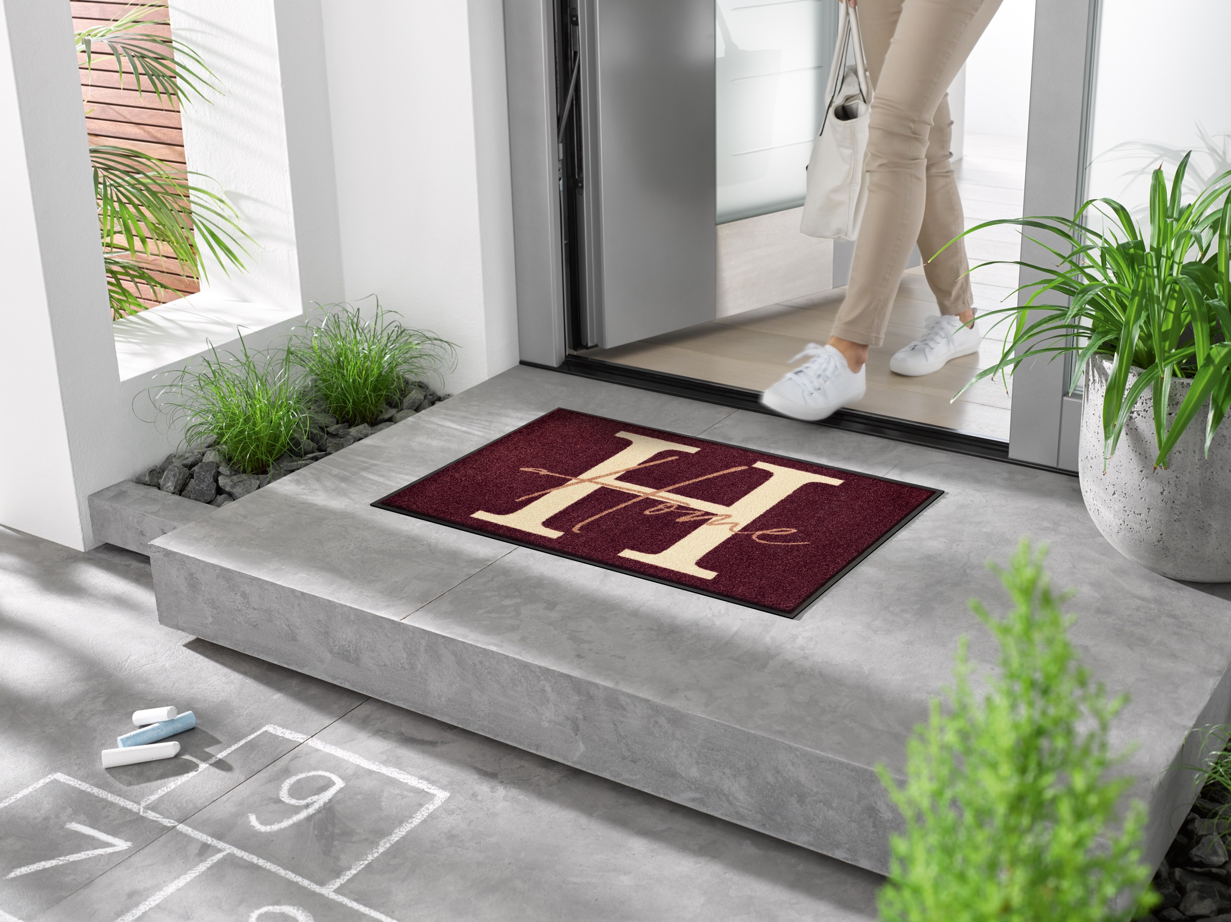 wash+dry by Kleen-Tex Fußmatte "Simply Home" rechteckig 7 mm Höhe