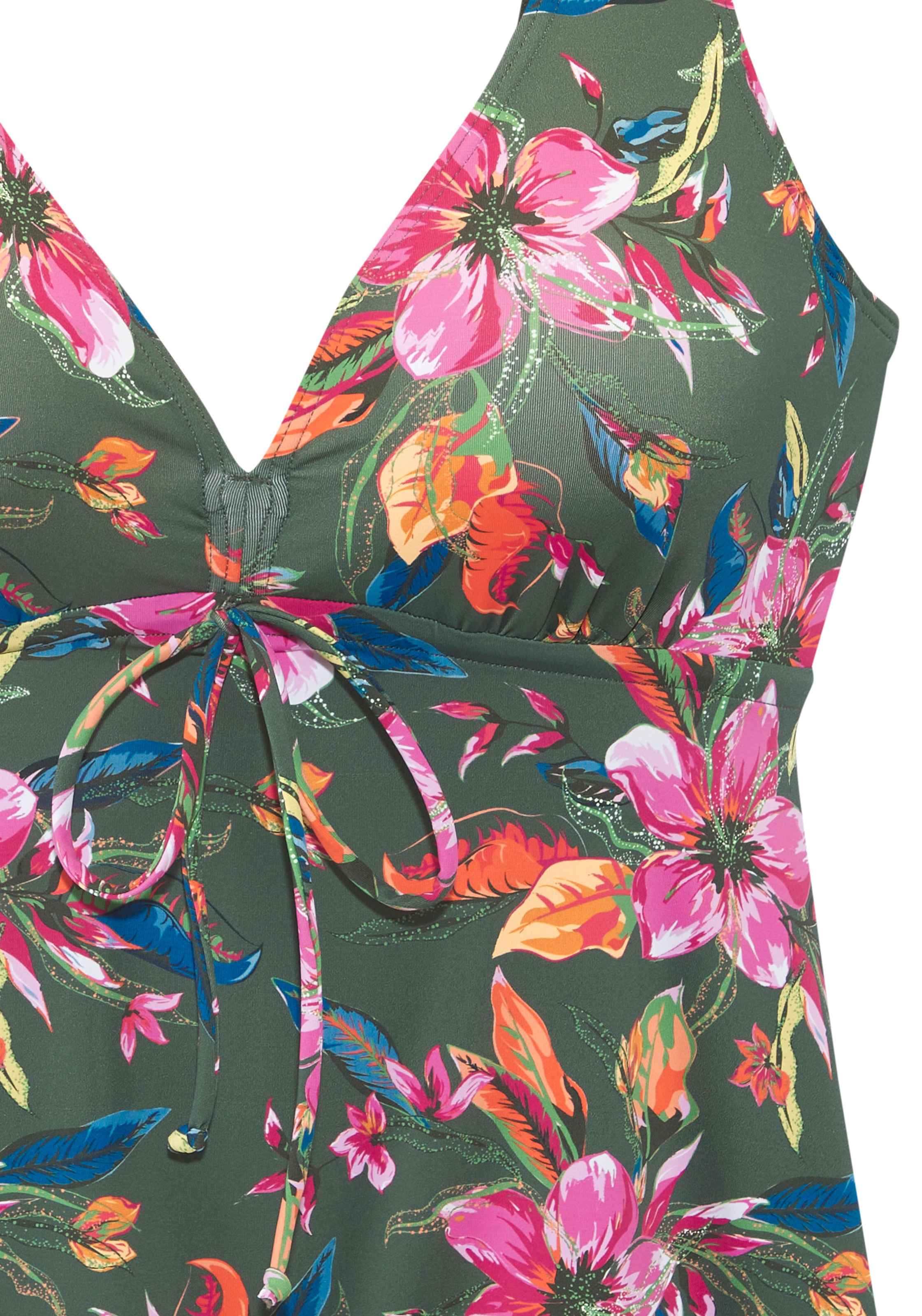 Thumbnail - LASCANA Bügel-Tankini-Top "Malia" mit tropischem Print