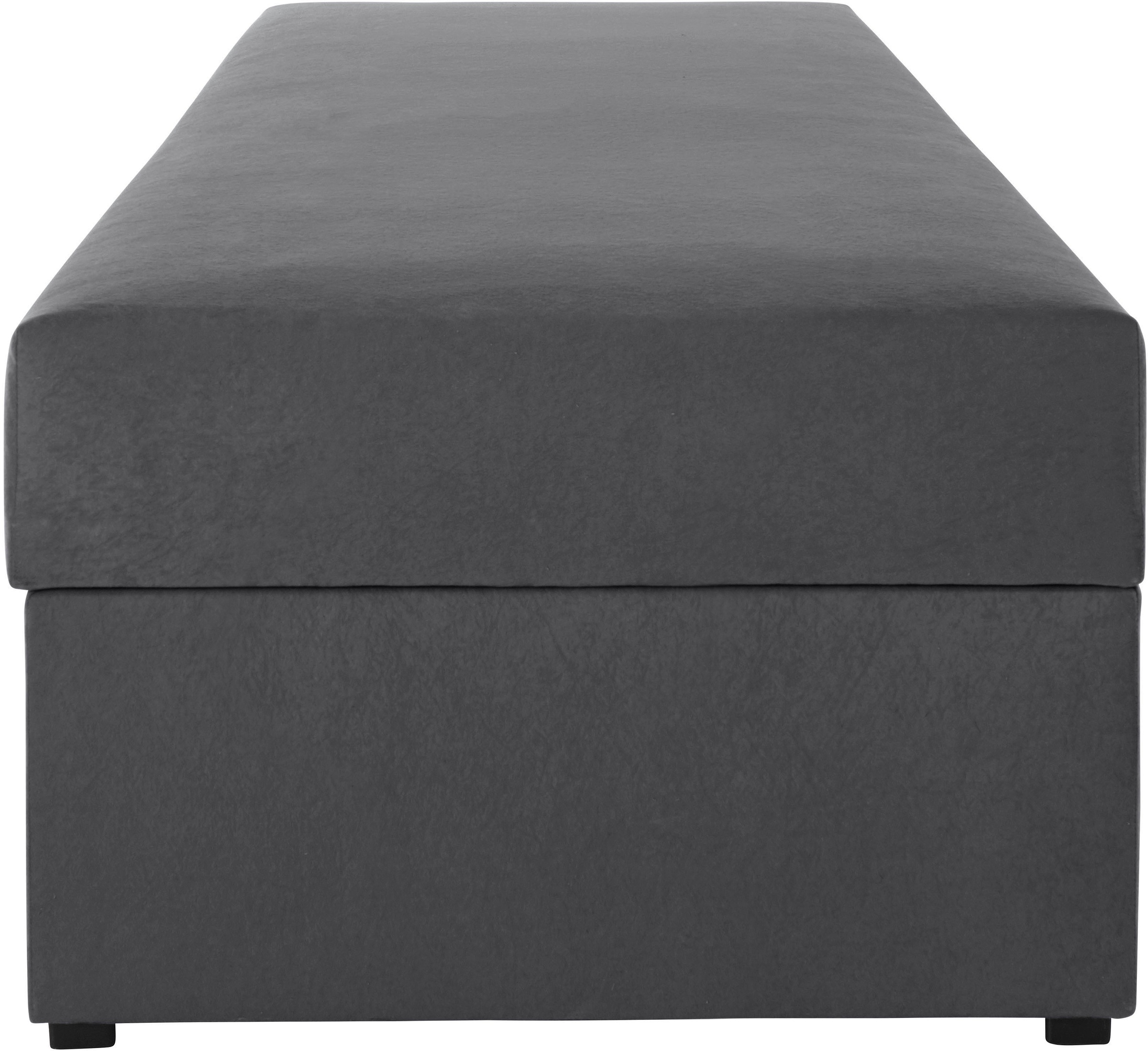 Polsterliege MAINTAL "Diana", grau (anthrazit), B:83cm L:203cm, Komplettbetten 2