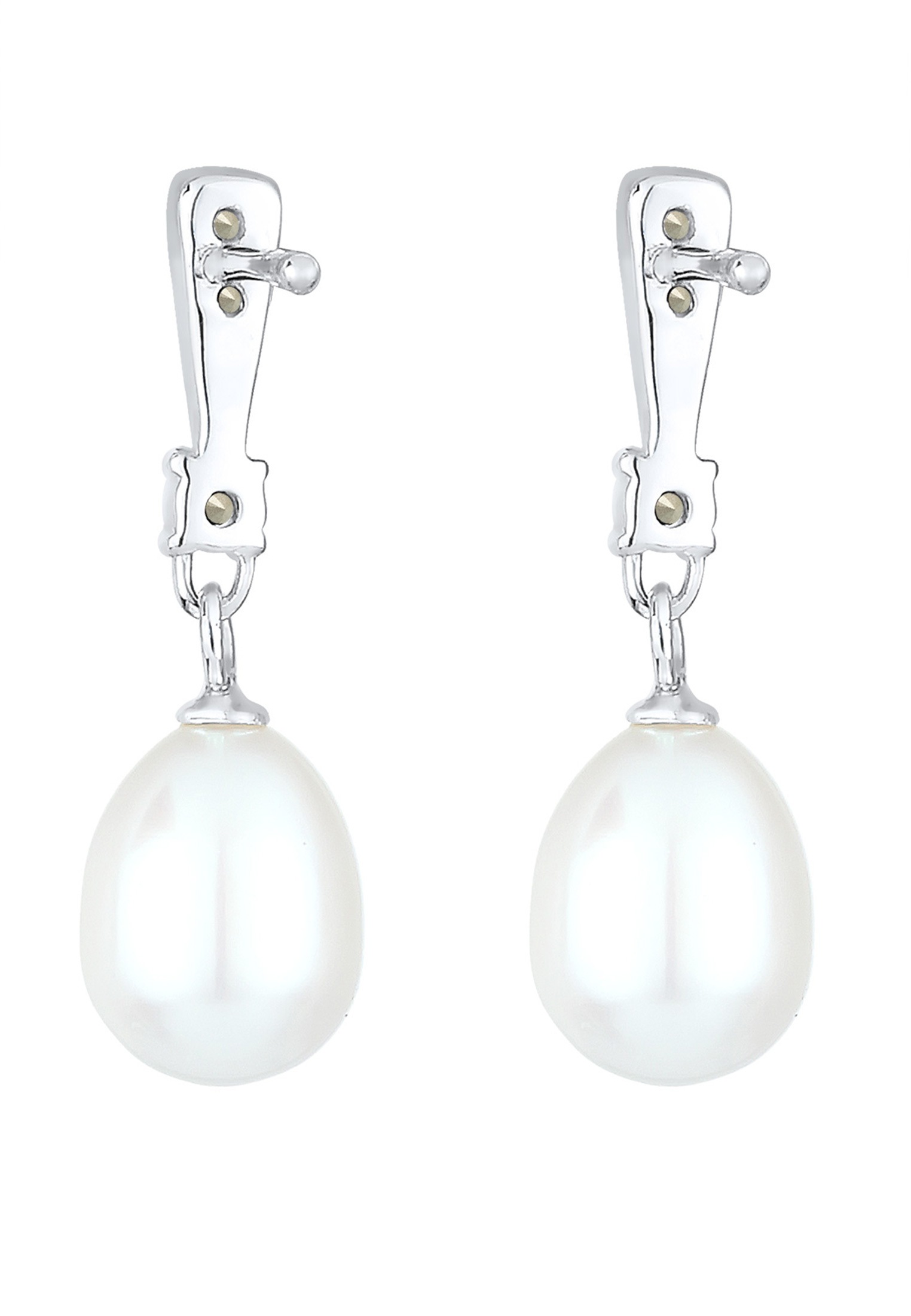Elli Paar Ohrhänger »Perlen Kristalle Elegant 925 Silber«