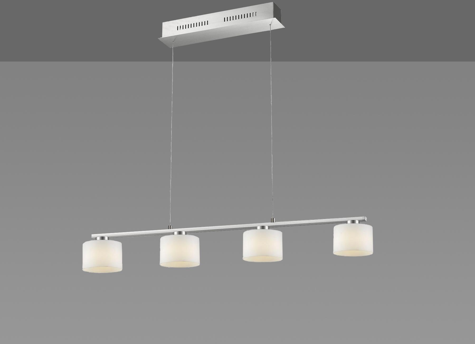TRIO Leuchten LED Pendelleuchte »Alegro«, 4 flammig, Leuchtmittel LED-Board | LED fest integriert, LED Hängelampe, LED Hängeleuchte, Switch Dimmer