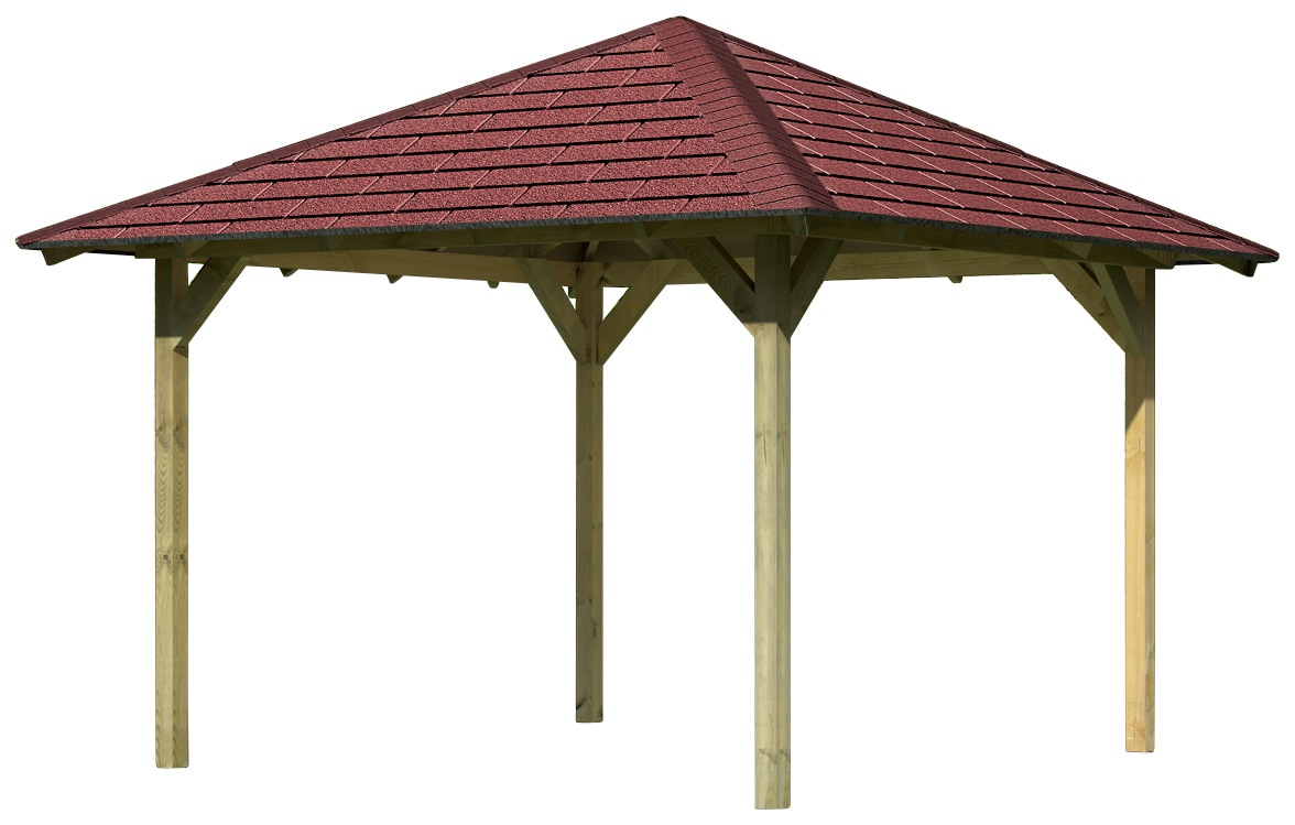 Karibu Pavillon "Cordoba 1", (Set), BxT: 357x357 cm, inkl. Dachschindeln un günstig online kaufen