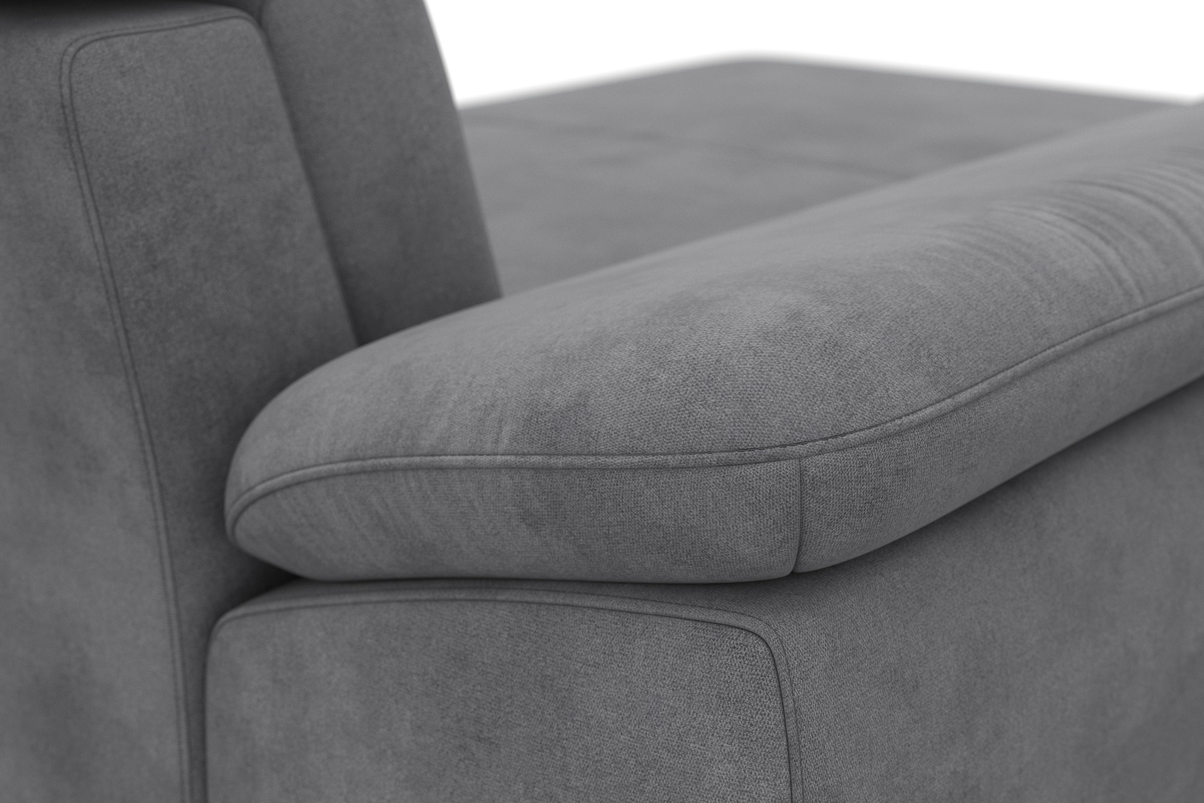 sit&more Wohnlandschaft »Cabrio U-Form, mit Sitztiefenverstellung, Arm- und Kopfteilverstellung«, 3 Nierenkissen, Federkern, optional Bettfunktion und Stauraum