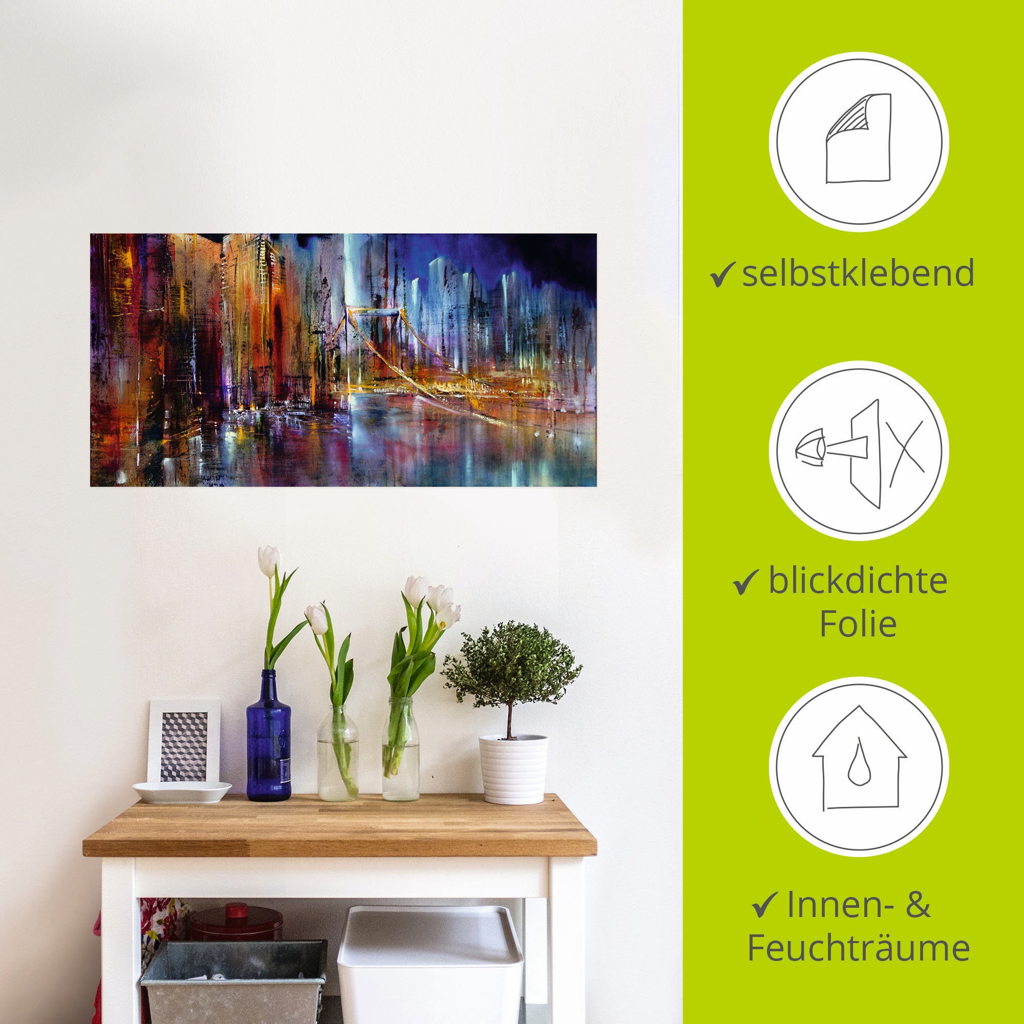 Artland Wandbild »Stadtansicht I«, Amerika, (1 St.), als Alubild, Outdoorbild, Leinwandbild, Wandaufkleber, versch. Größen